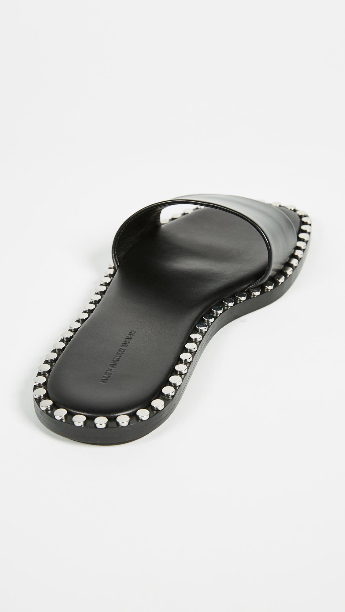alexander wang lola studded slides