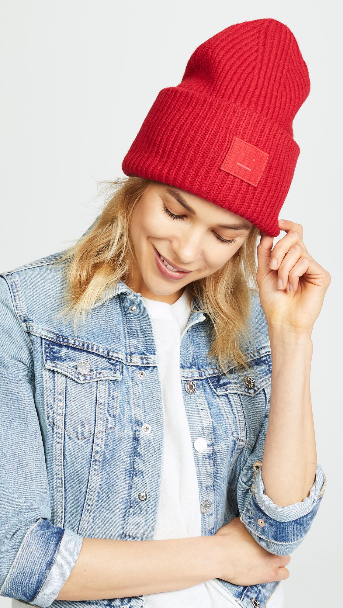 acne studios pansy n face beanie