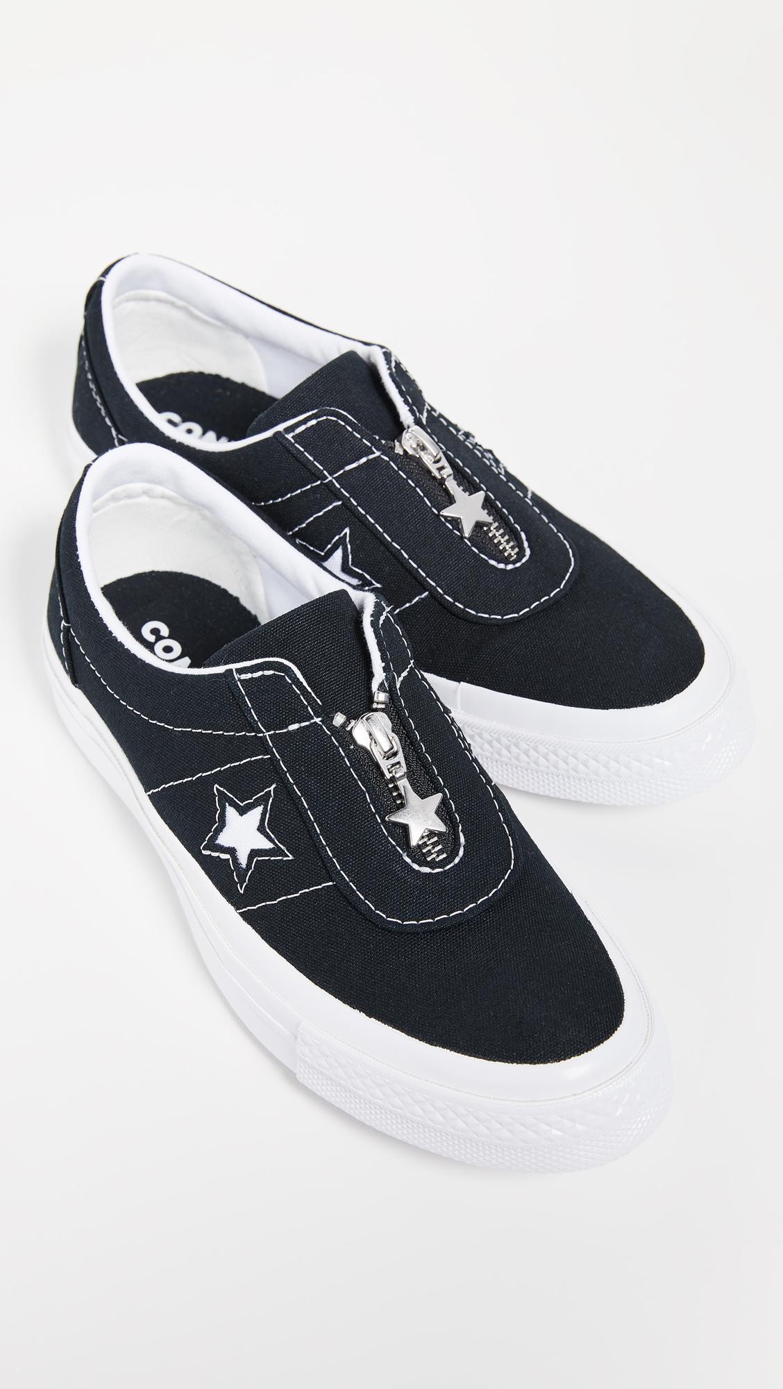 Converse Canvas One Star Slip Sun Baked Sneakers in Black/White (Black) |  Lyst