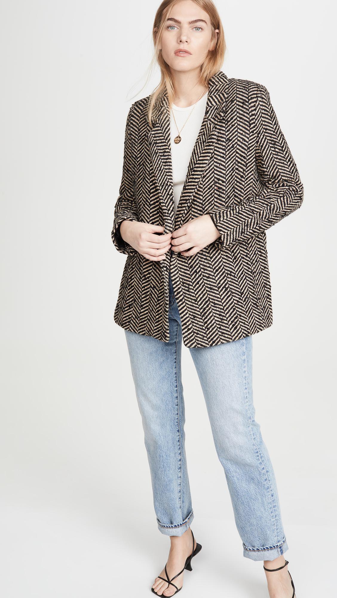 anine bing fishbone blazer