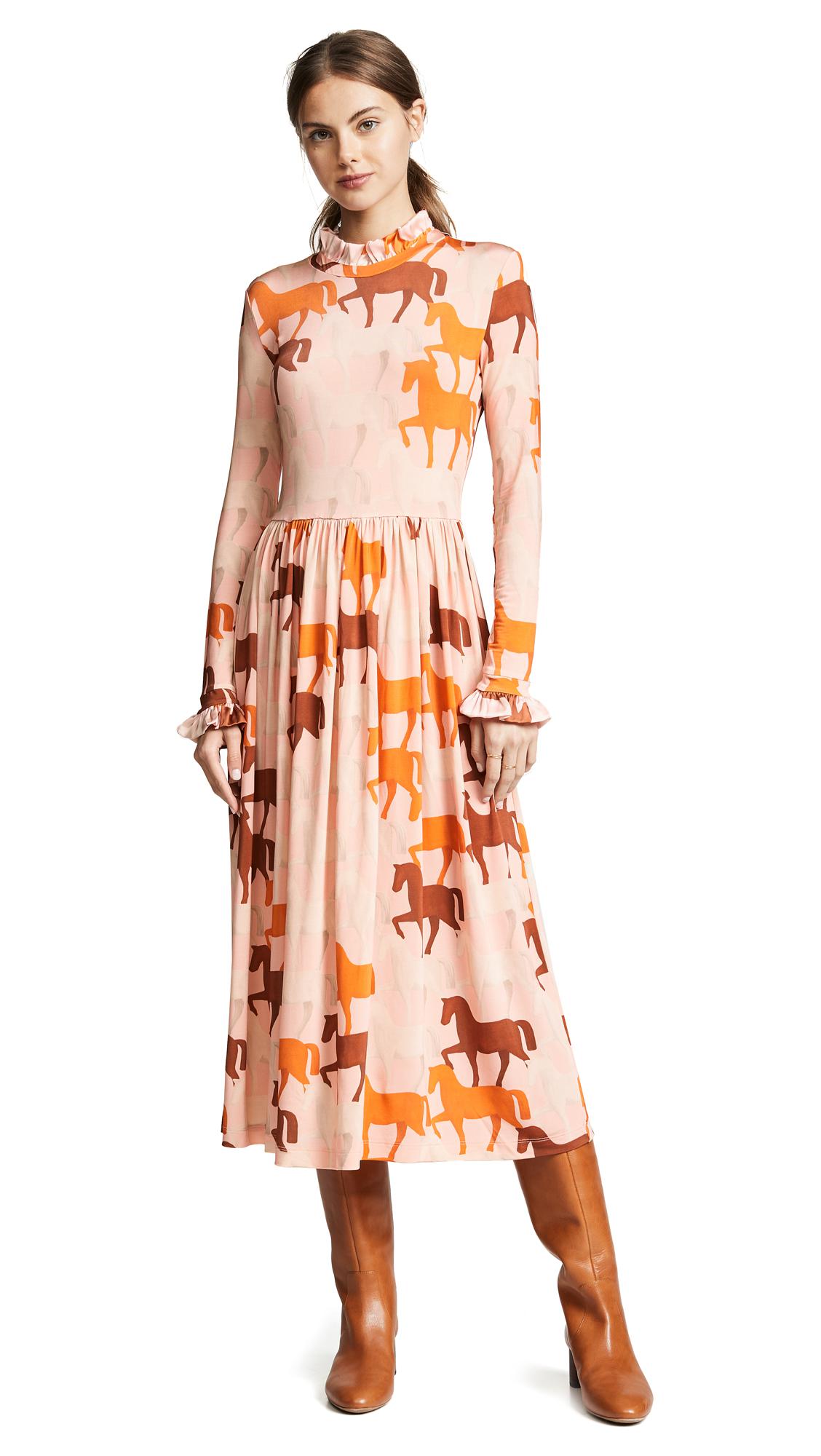 Stine Goya Synthetic Clarabelle Dress in Orange | Lyst