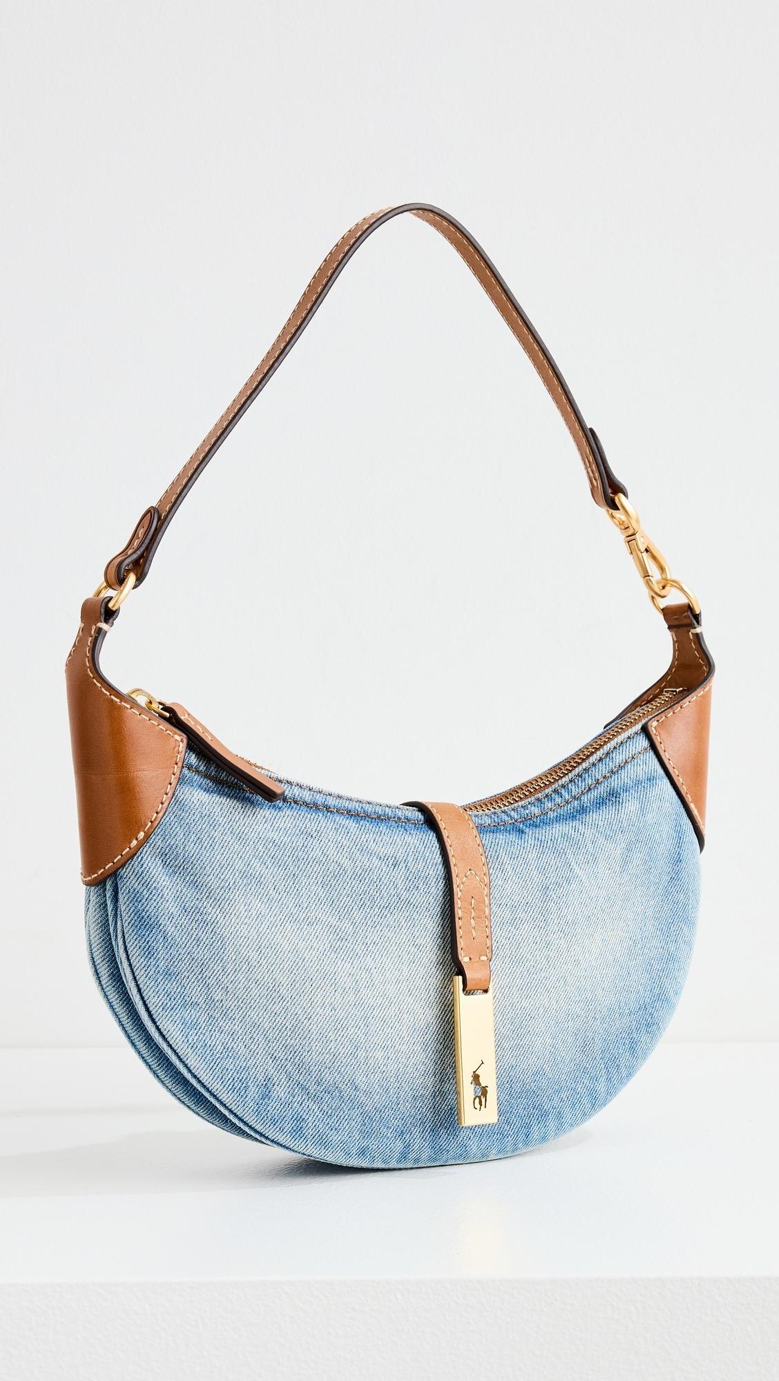 Polo Ralph Lauren Denim Shoulder Bag in Blue | Lyst