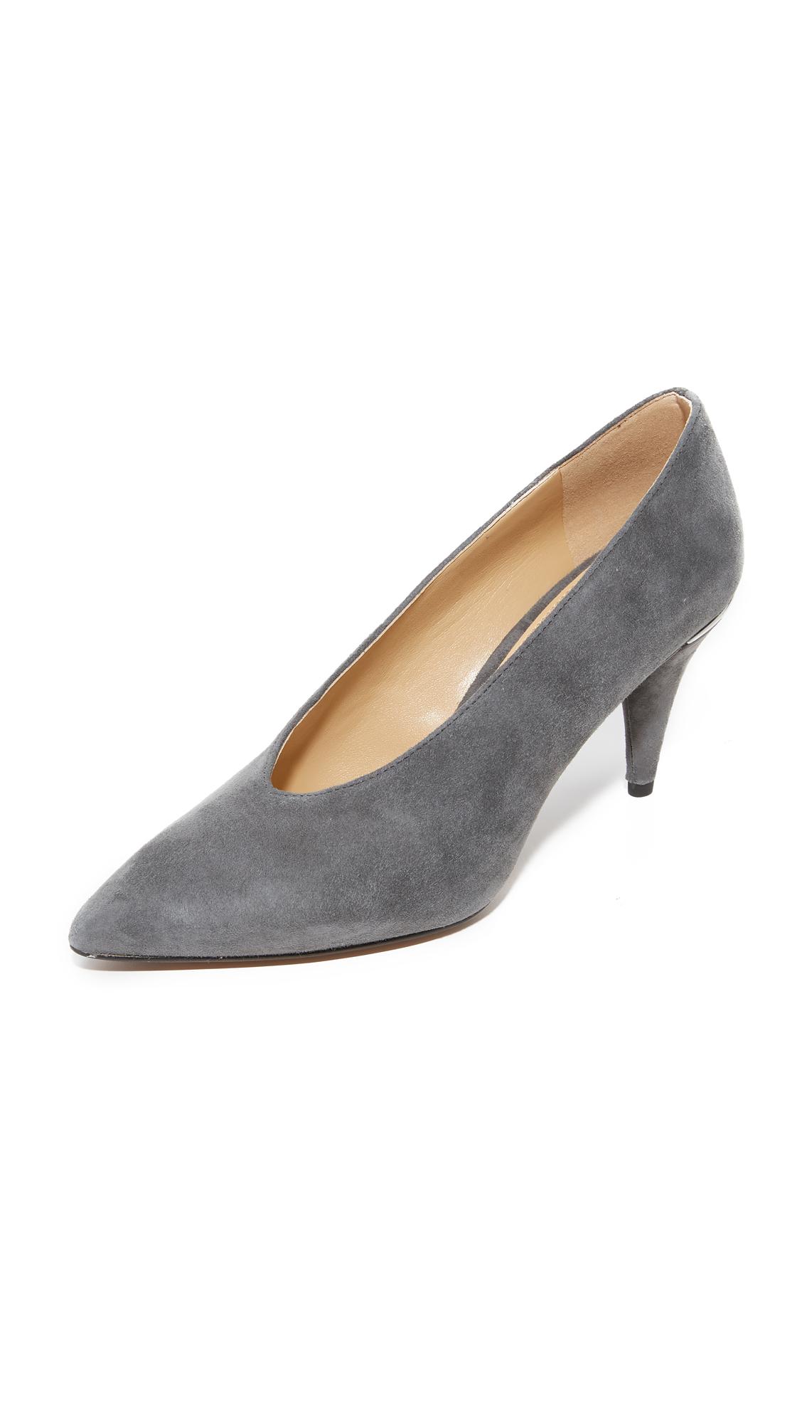 MICHAEL Michael Kors Lizzy Mid Pumps in Gray | Lyst