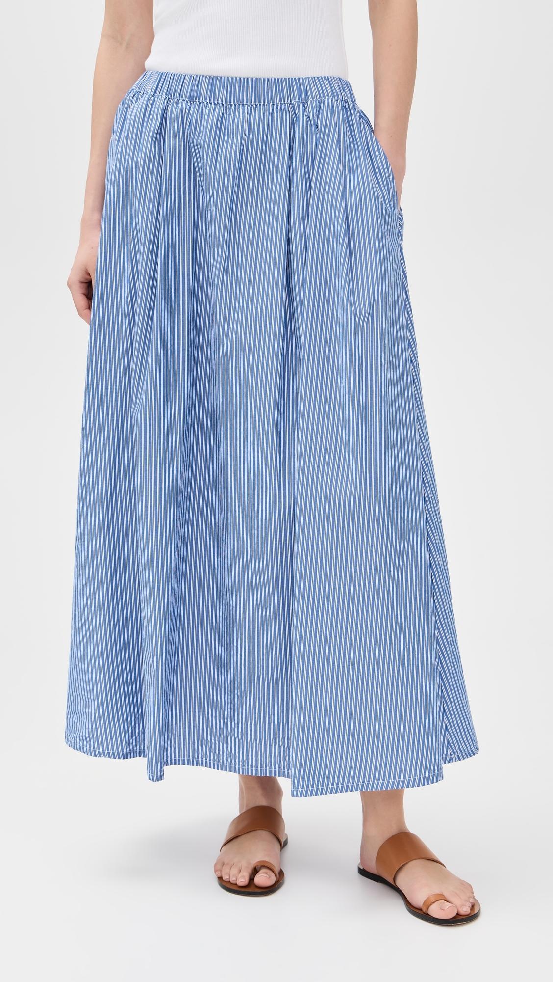 American Vintage Stripe Skirt in Blue | Lyst