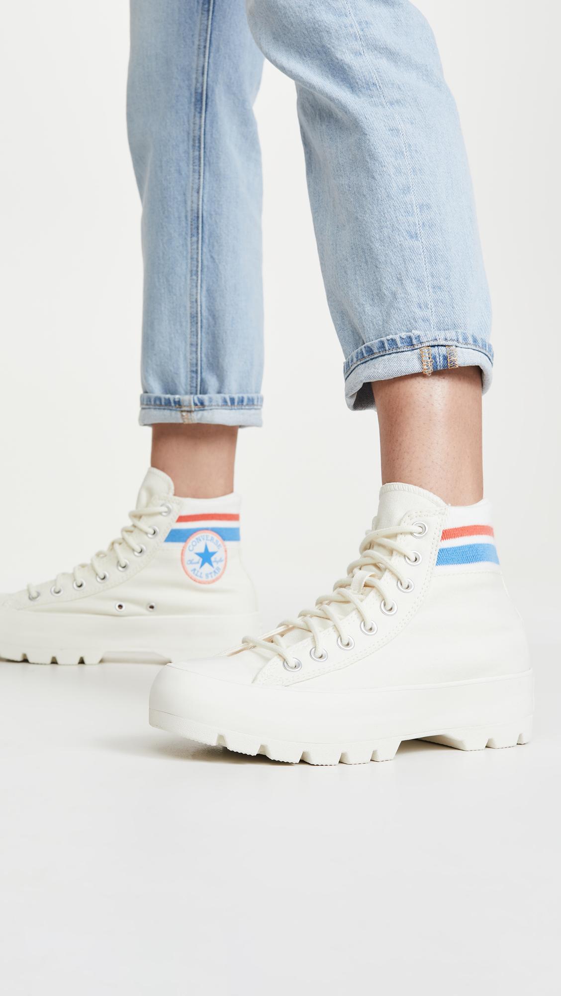 Converse Chuck Taylor All Star Lugged Varsity High Top Sneakers | Lyst