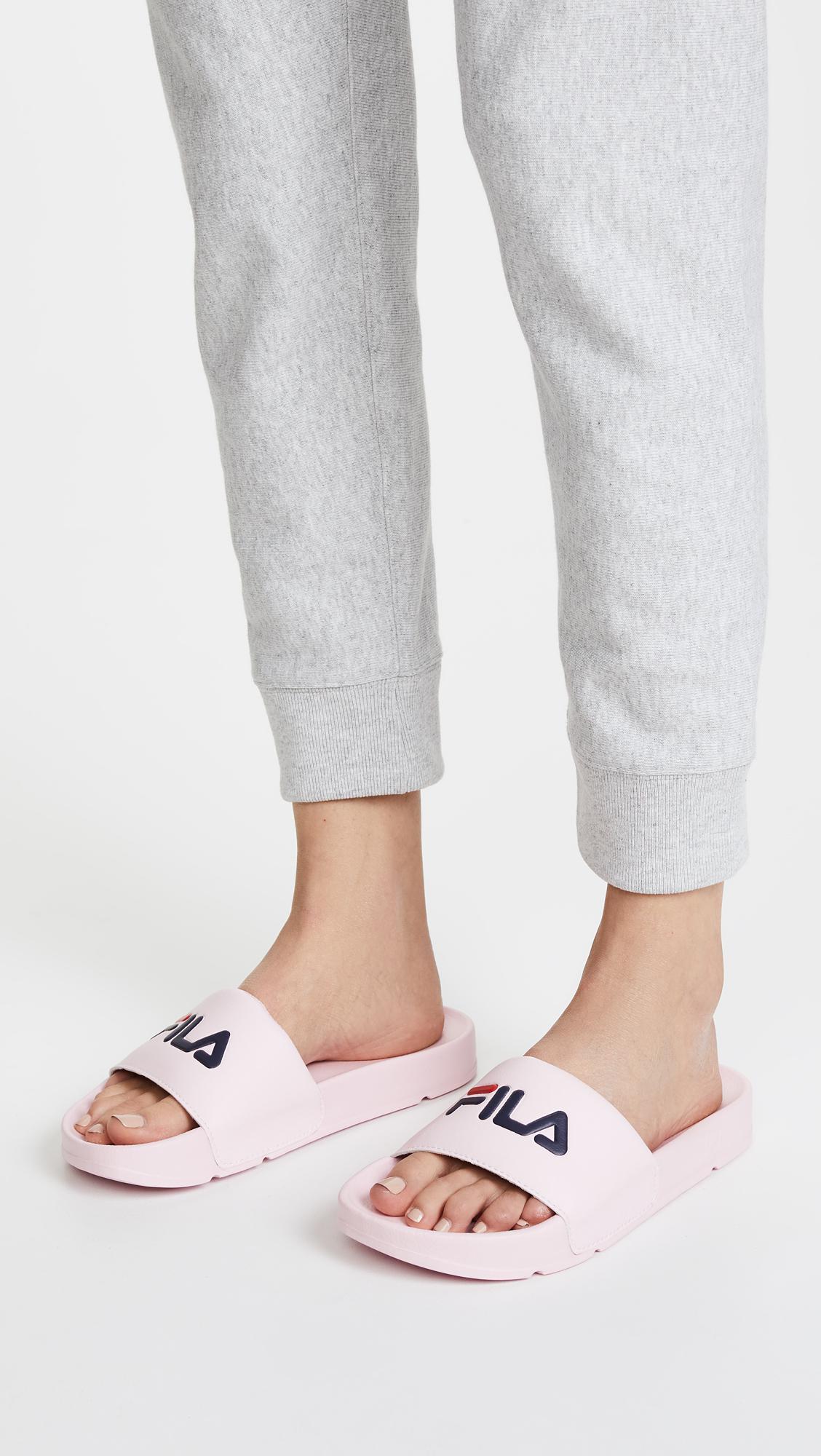 Fila Drifter Slides in Pink - Lyst