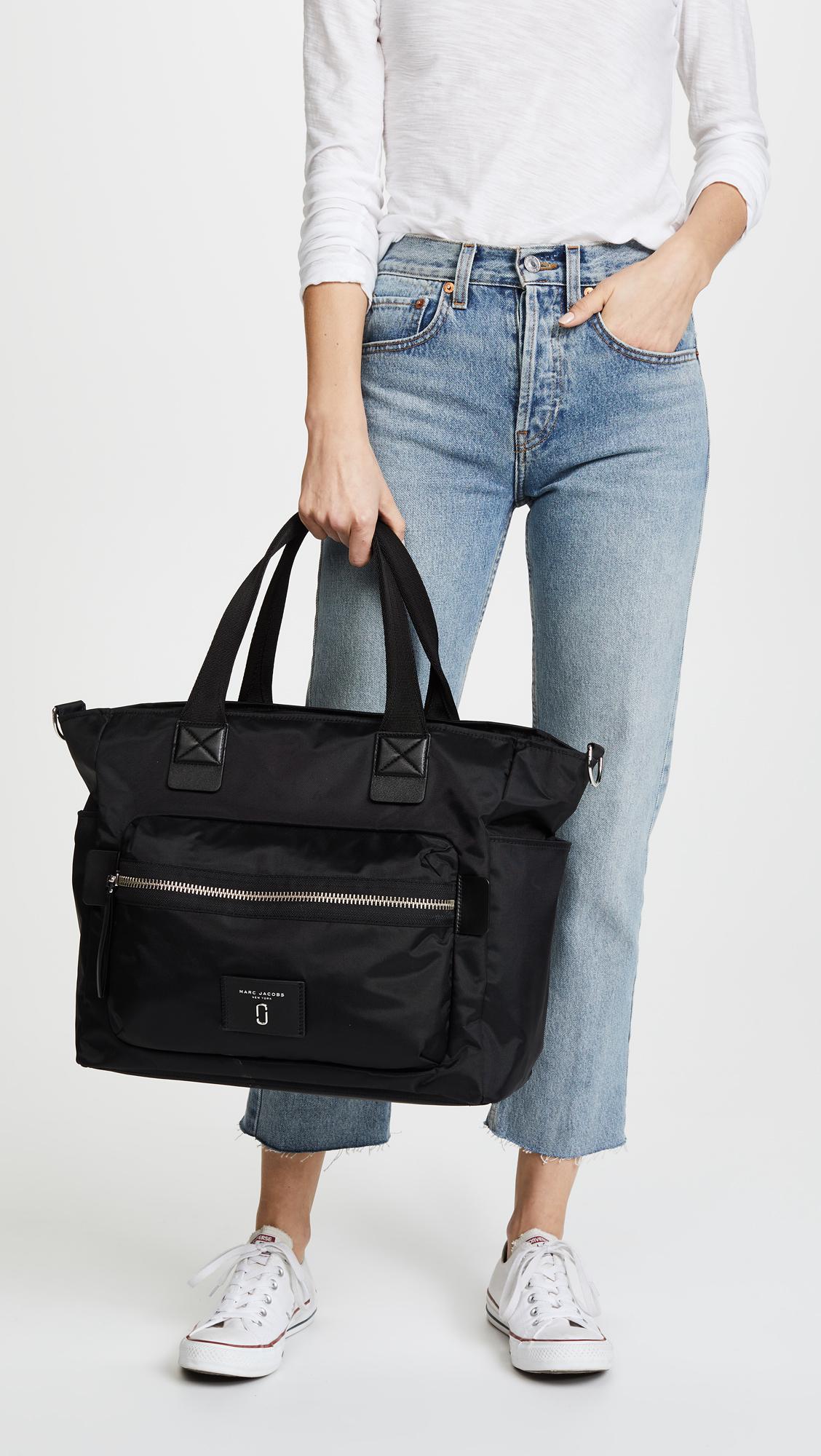 Marc Jacobs Nylon Biker Baby Bag in Black | Lyst