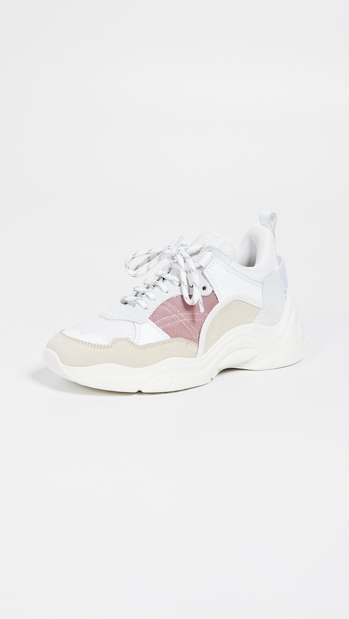 IRO Leather Curverunner Sneakers in Pink - Lyst