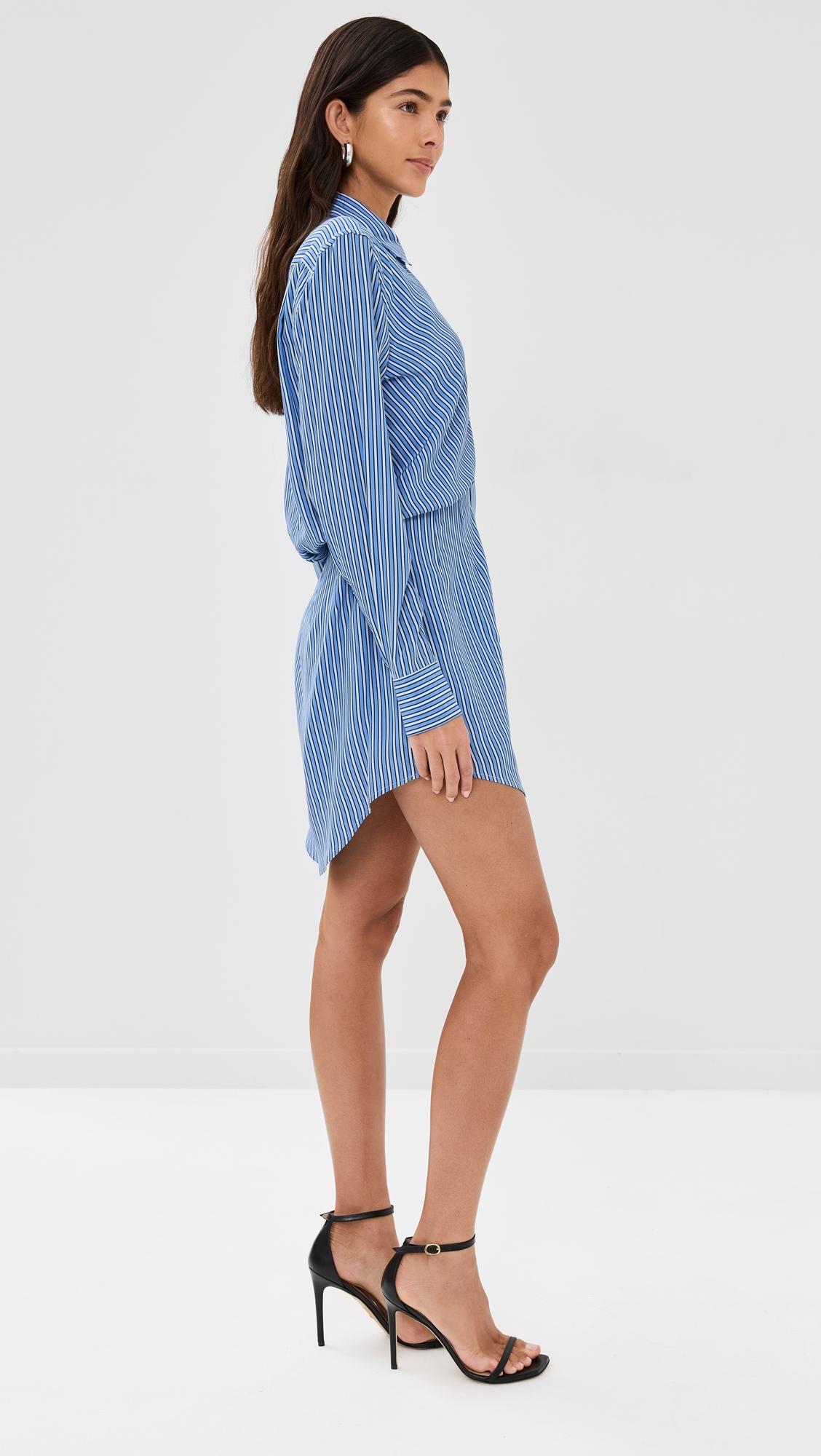 brandon maxwell shirt dress Brandon Maxwell Vera Shirt Dress Brandon Maxwell The Vera Button Down Mini  Silk Shirtdress