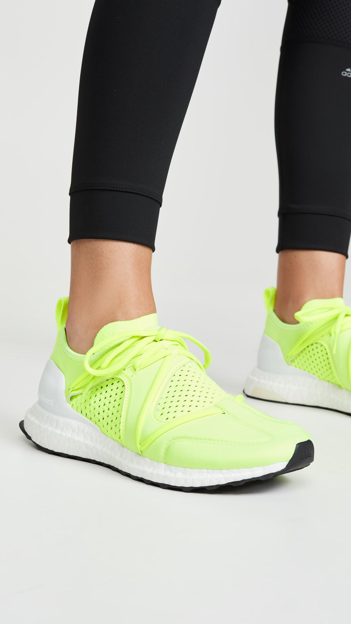 adidas By Stella McCartney Ultraboost T. S. Neon Sneakers in White | Lyst