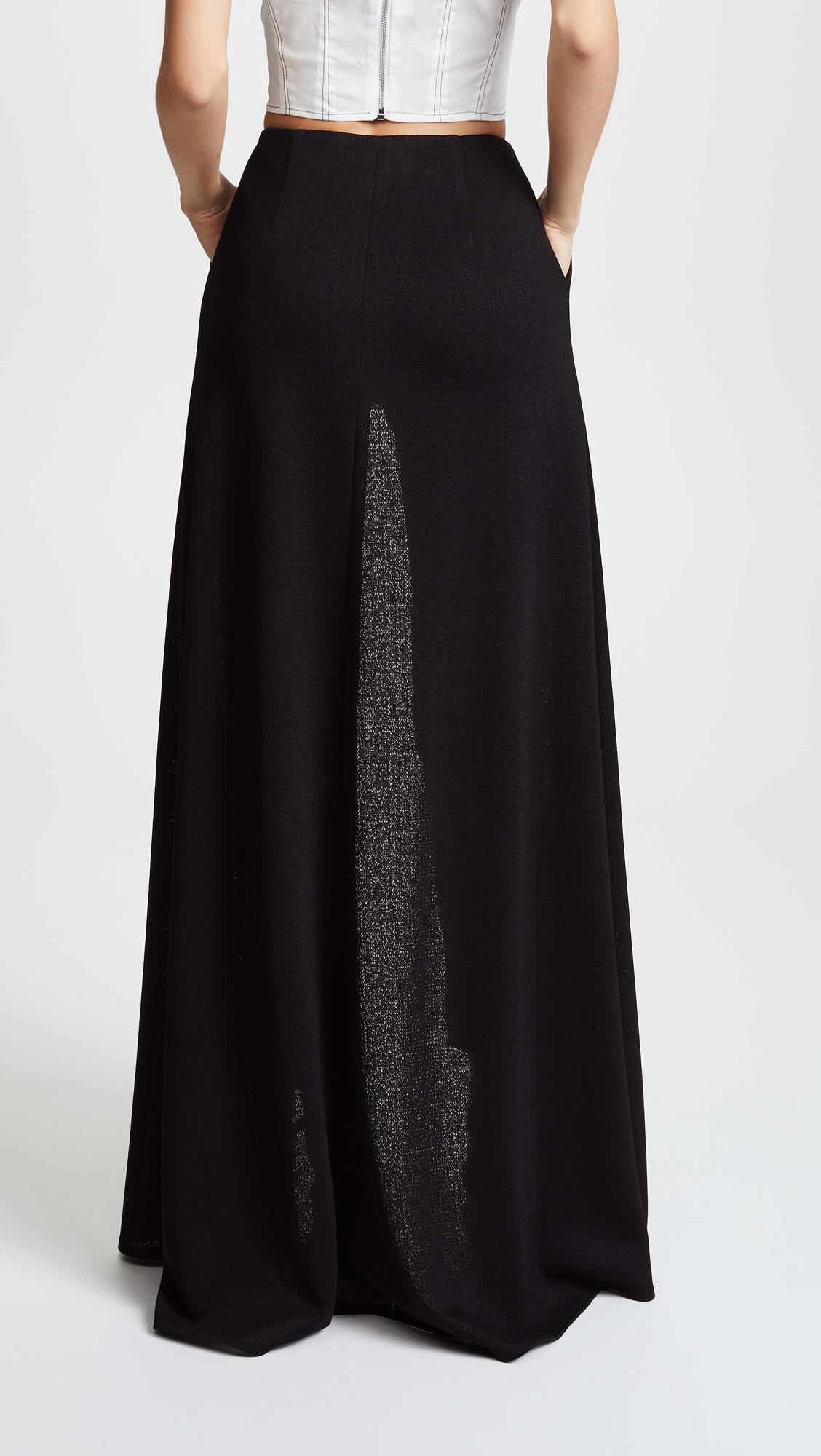 Hellessy River Slim Pants With Skirt Overlay in Black | Lyst