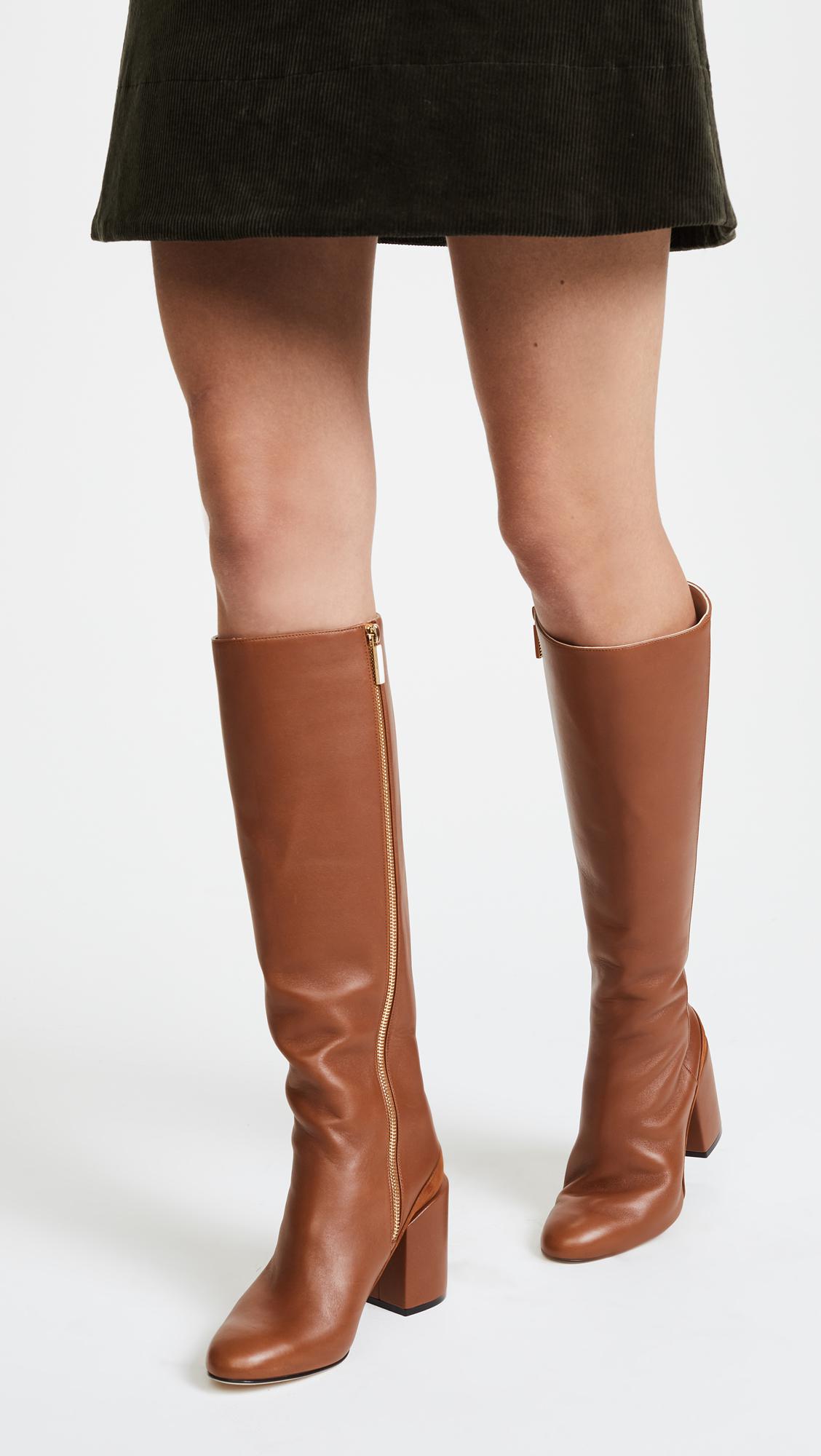 Dear Frances Leather Elle Knee Boots in 