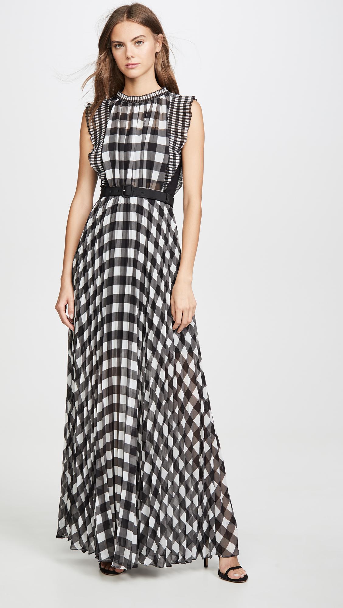 Self portrait gingham clearance dress