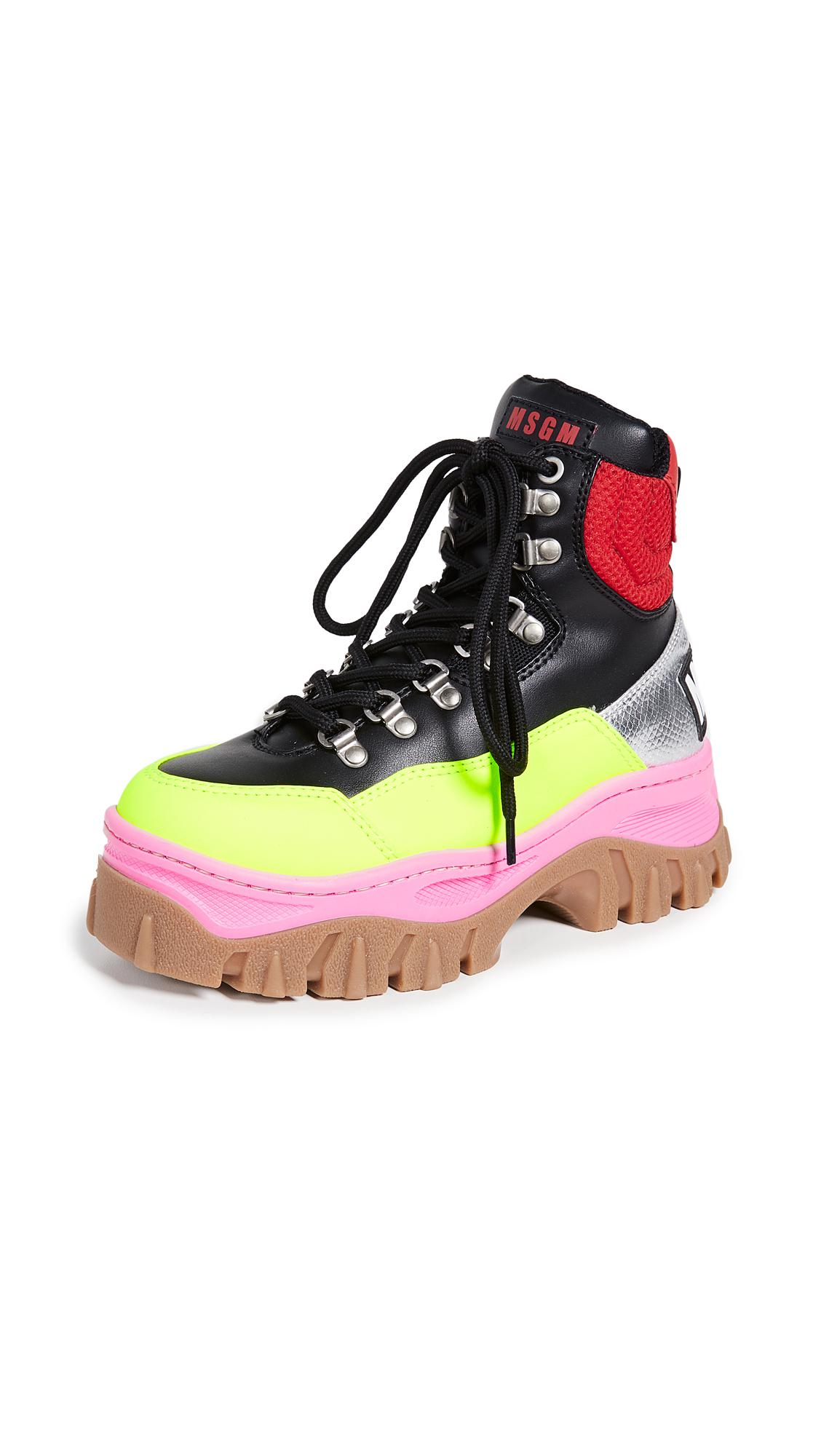 MSGM Tractor Block Boots | Lyst