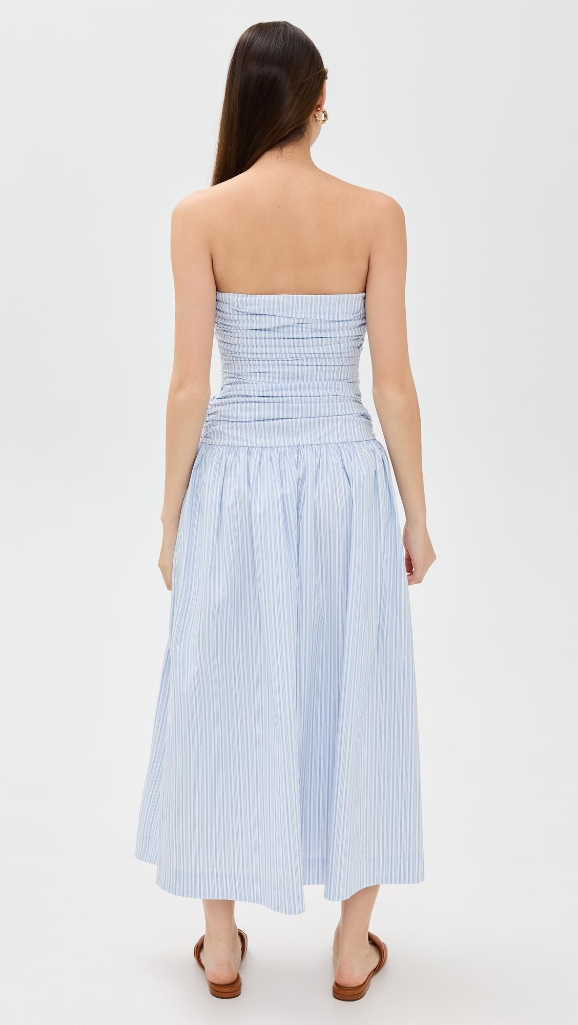Line & Dot Darra Midi Dress in Blue | Lyst