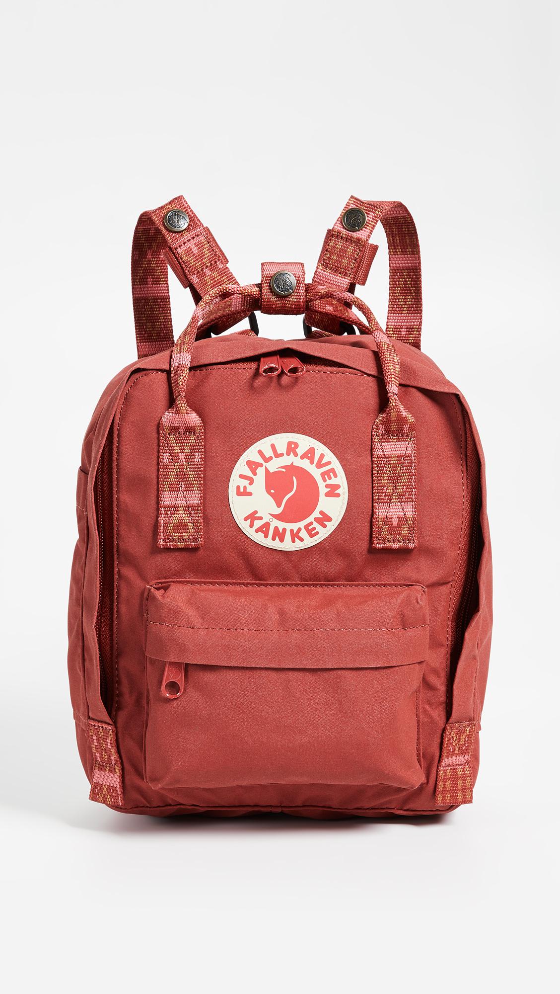 kanken mini deep red