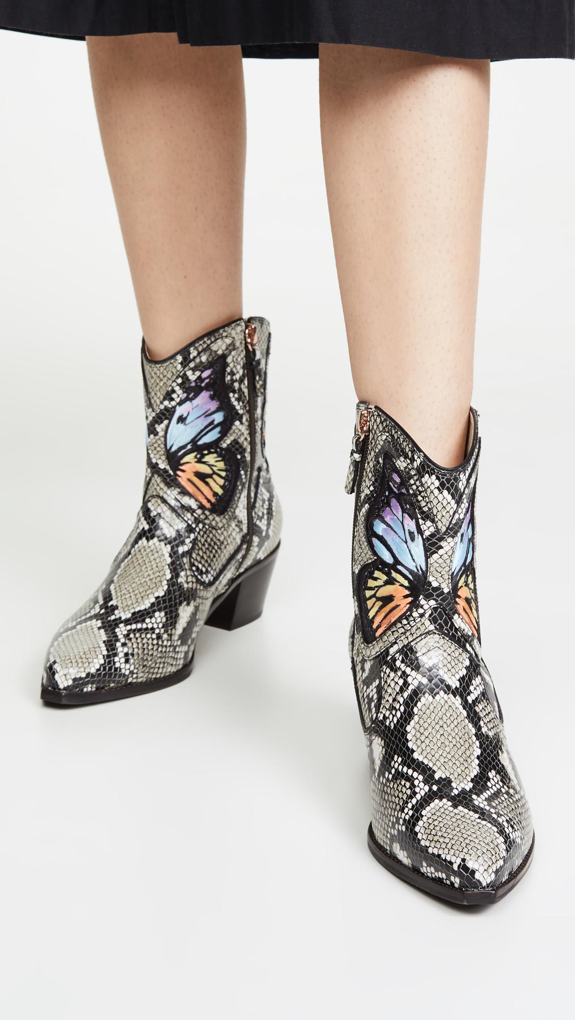 Sophia Webster Women's Zadie Crystal-embellished Leopard-Print Platform Ankle Boots - Khaki - Size 6