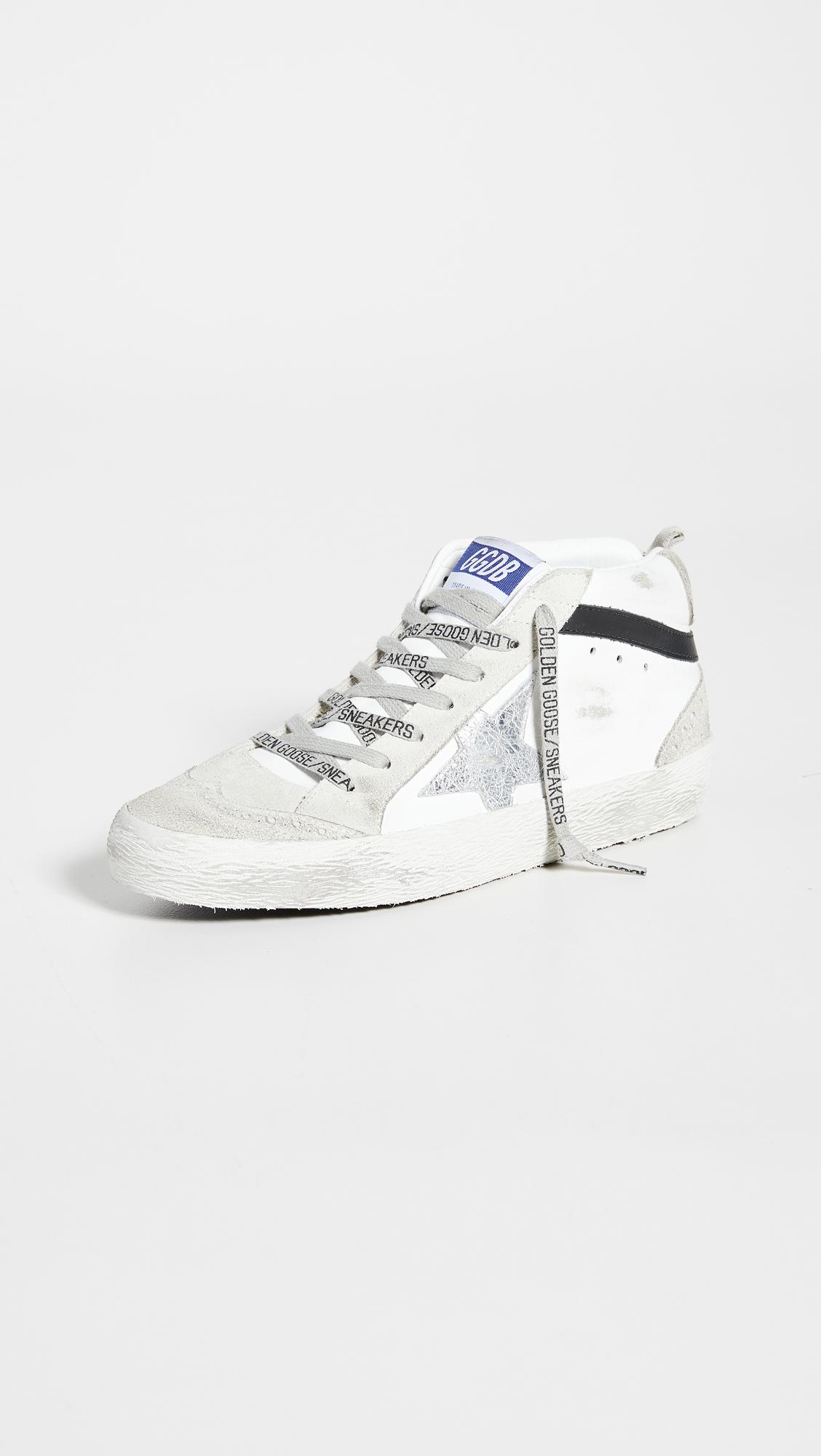 Sneakers Golden Goose White Ice Silver Turquoise Golden Goose Mid