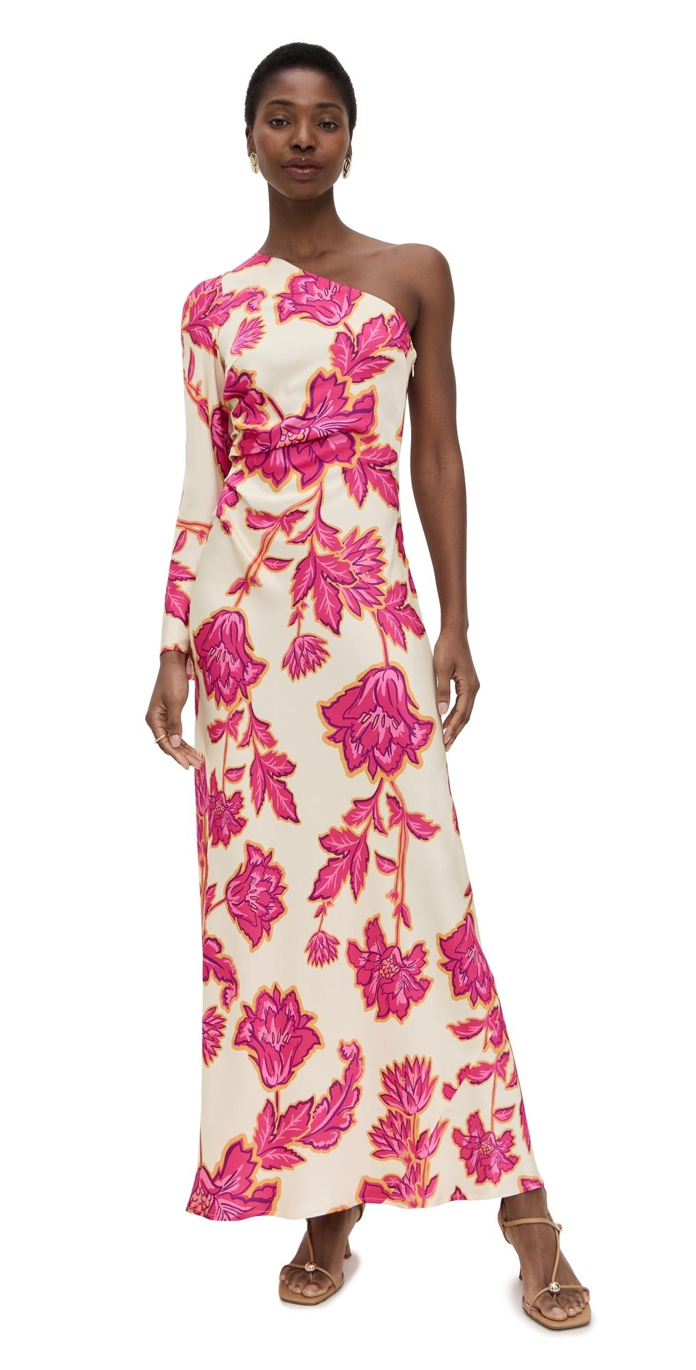 kivari one shoulder dress Olina One Shoulder Maxi Dress
