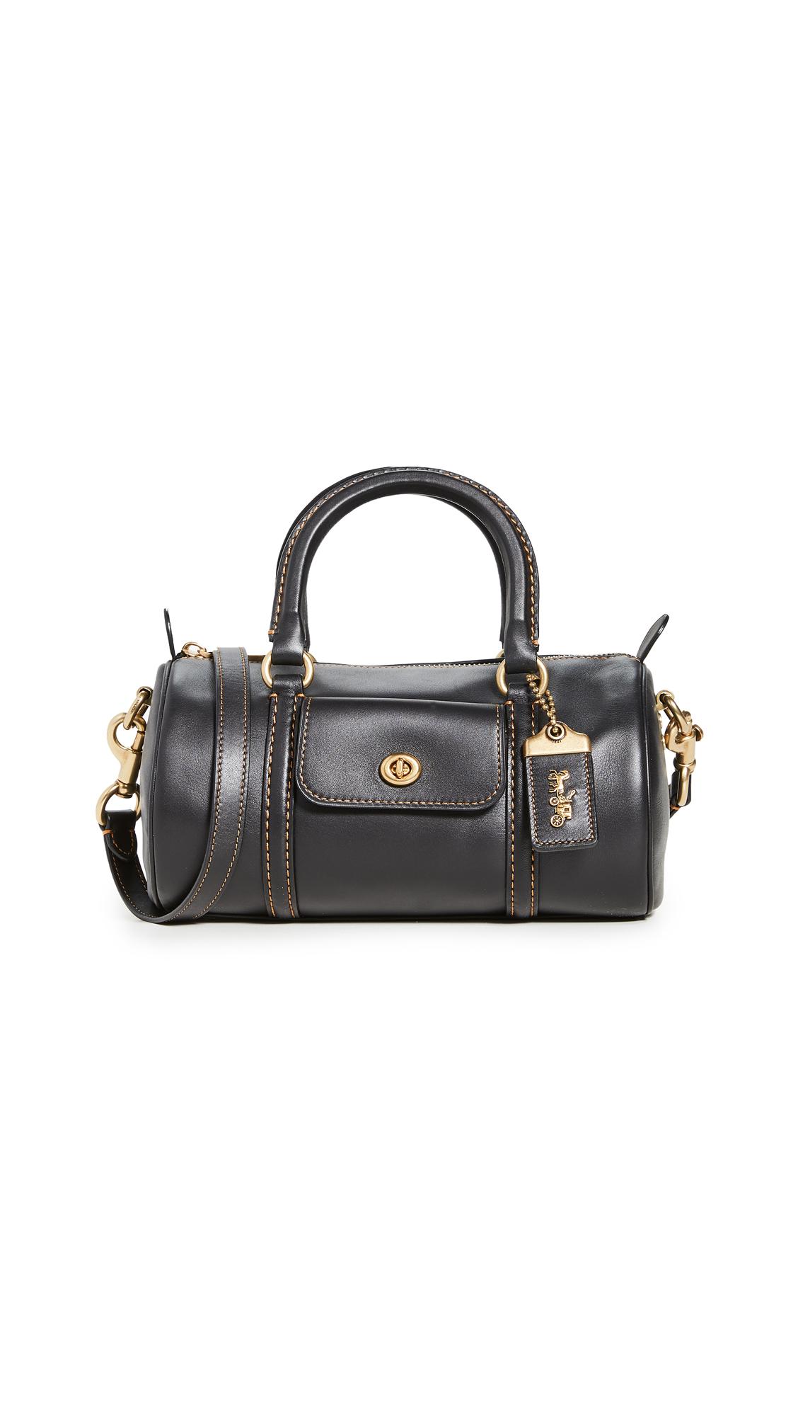 COACH Barrel Bag in Black | Lyst