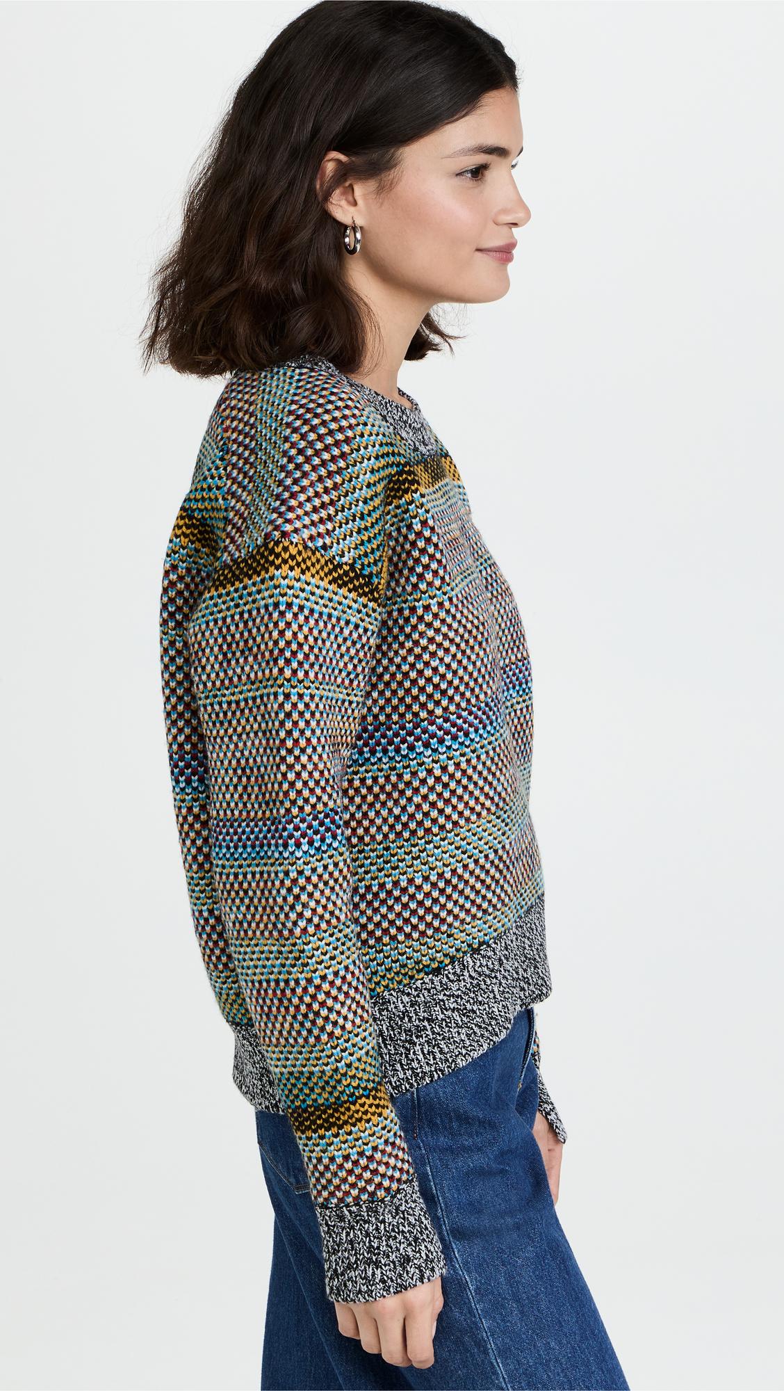 Rag \u0026 Bone Willow Wool Rainbow Sweater 