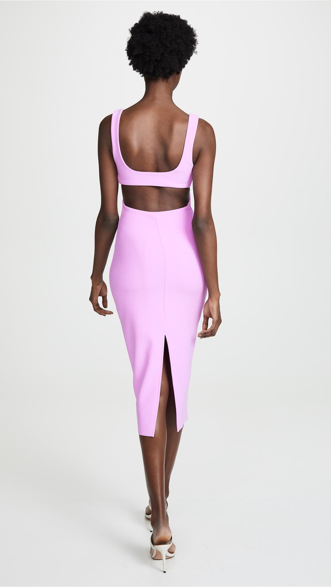 bec and bridge alessandra asym dress dark lilac