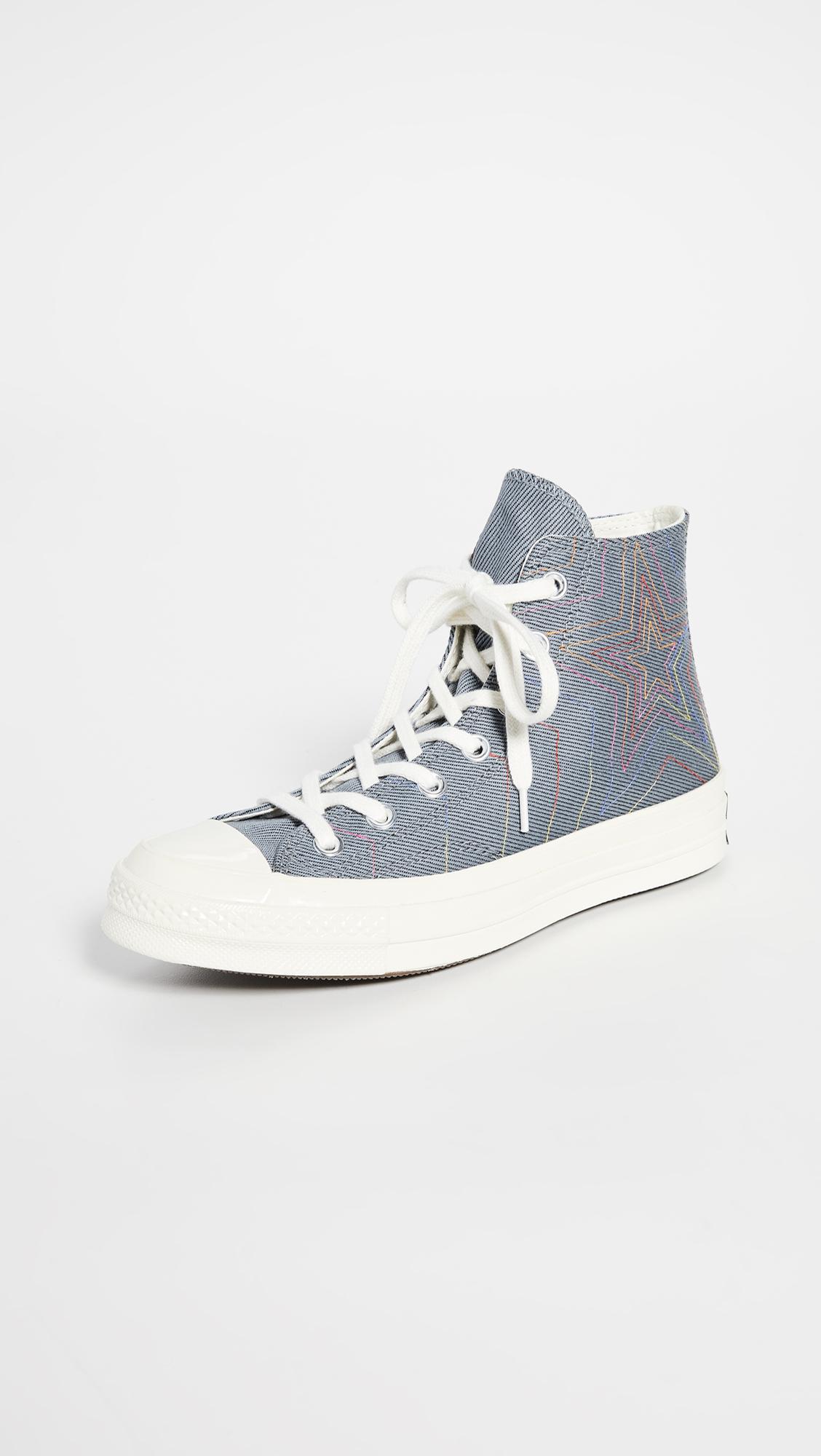 chuck 70 metallic rainbow high top