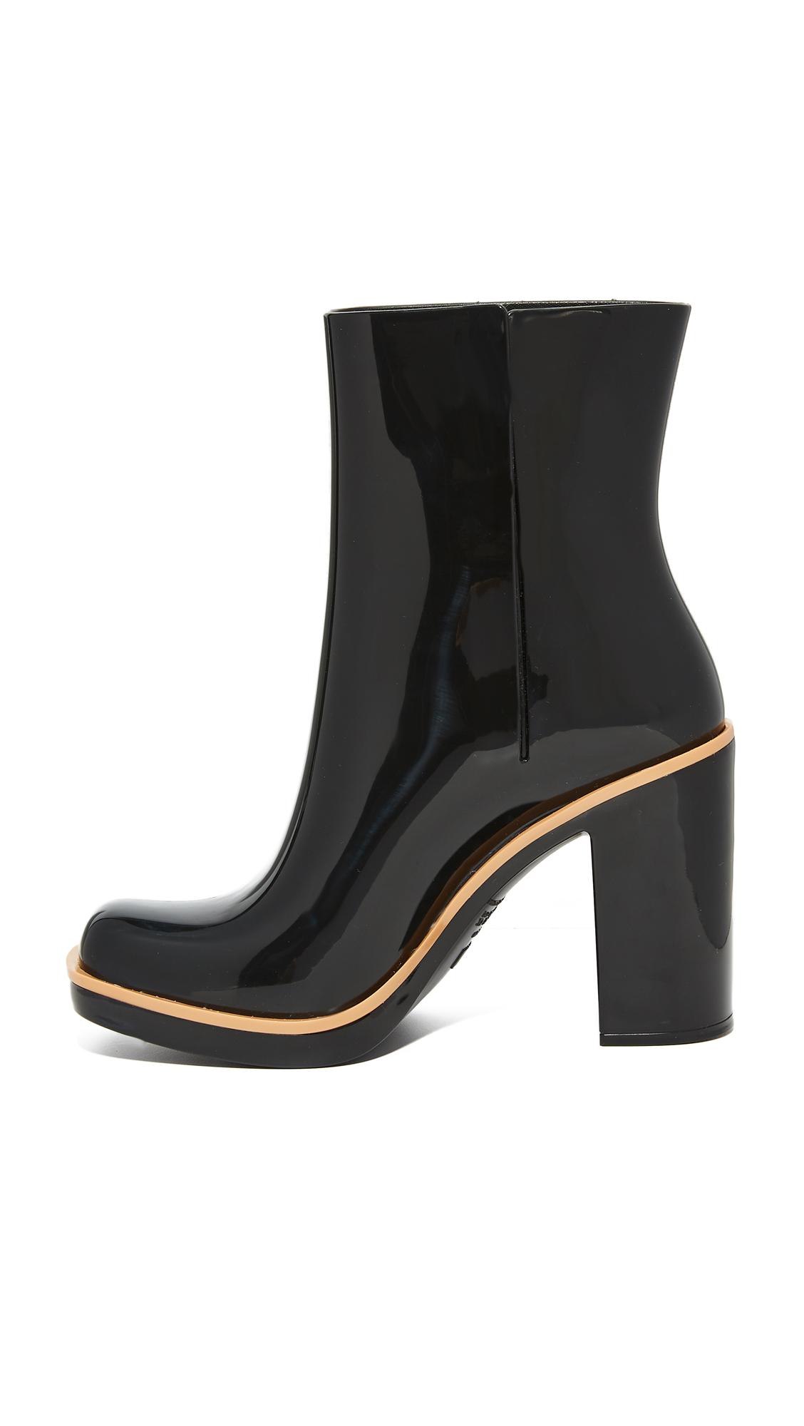 Melissa Classic Rain Booties in Black | Lyst