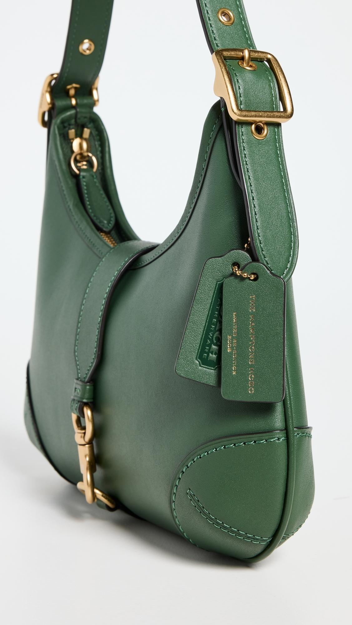 バッグ Coach Green Leather Studs Hobo Shoulder COACH The Originals Hobo Bag in Green | Lyst
