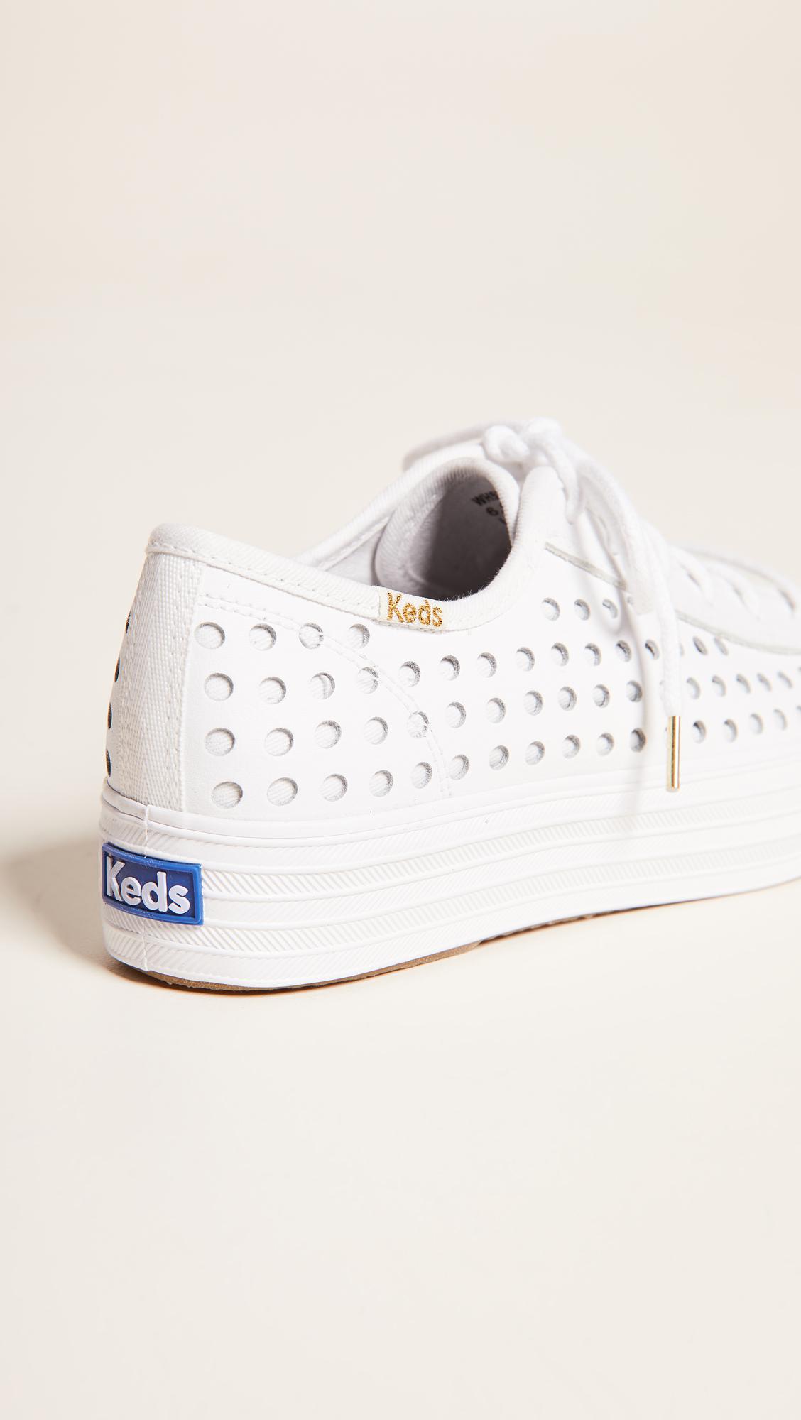 keds triple kick perf leather