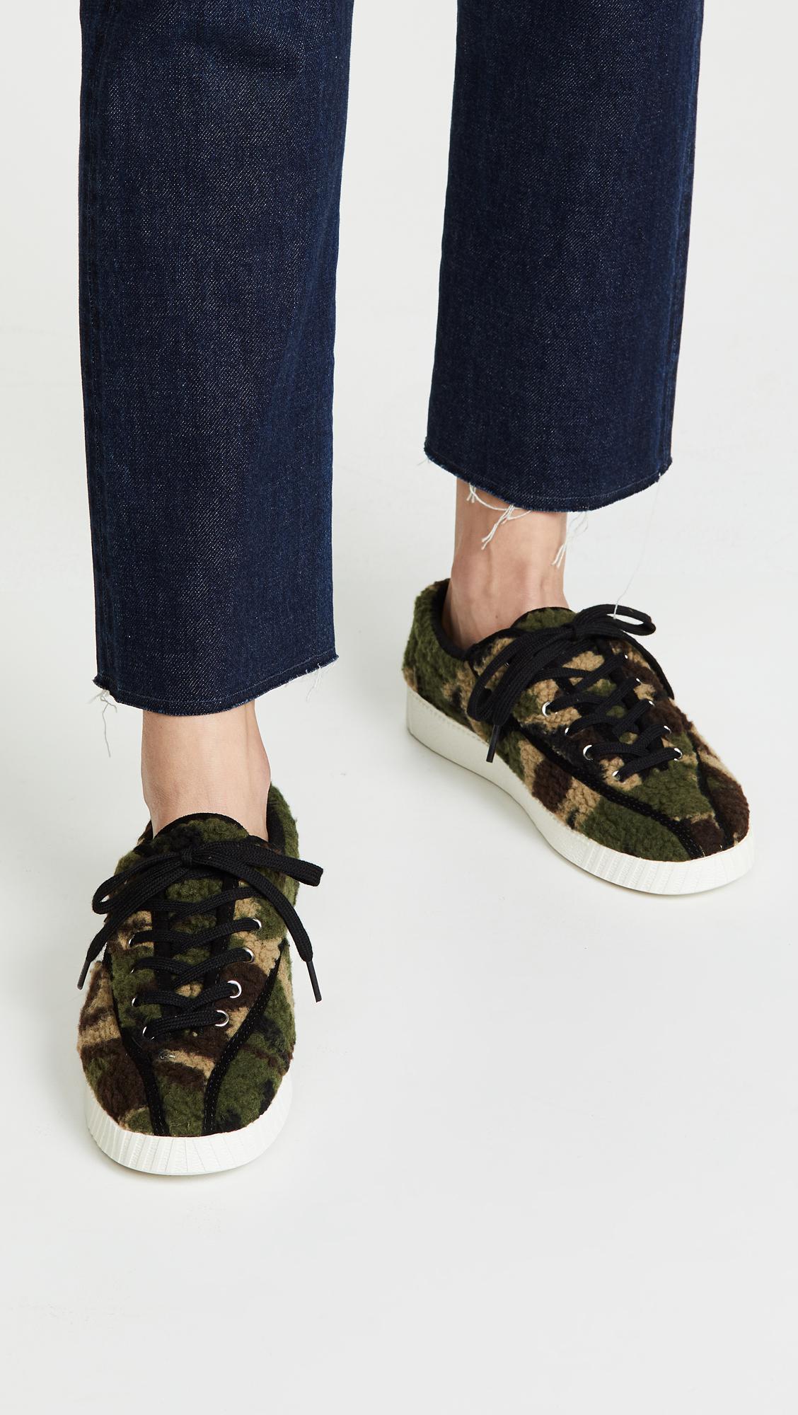 tretorn camo sneakers