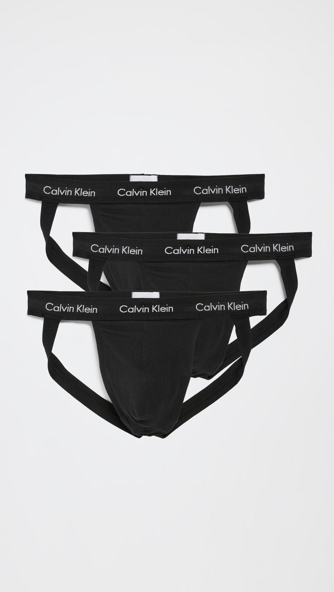 Calvin Klein 3 Pack Jock Straps in Black for Men Lyst