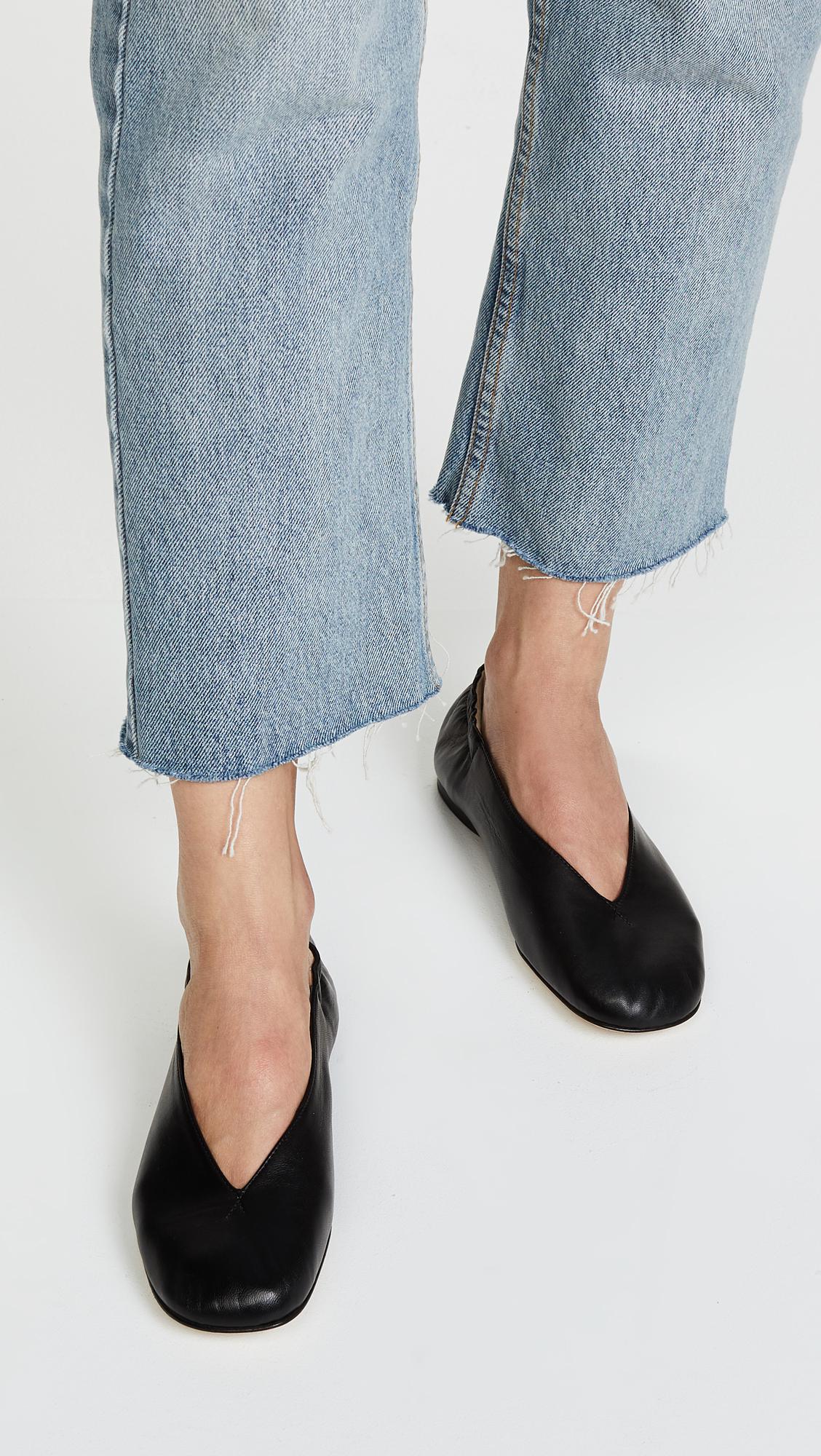 acne ballerina flats