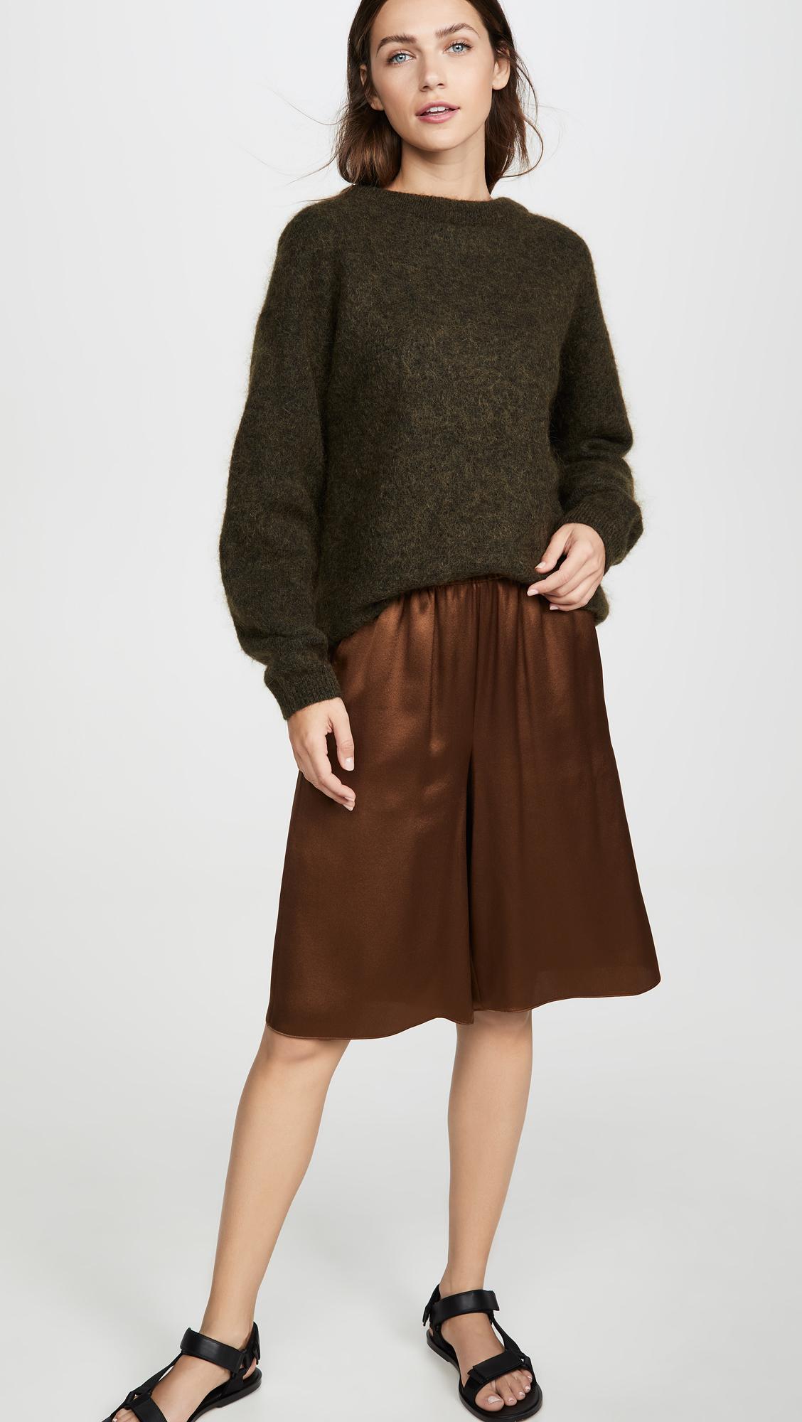 Acne Studios Dramatic Mohair Sweater in Green | Lyst