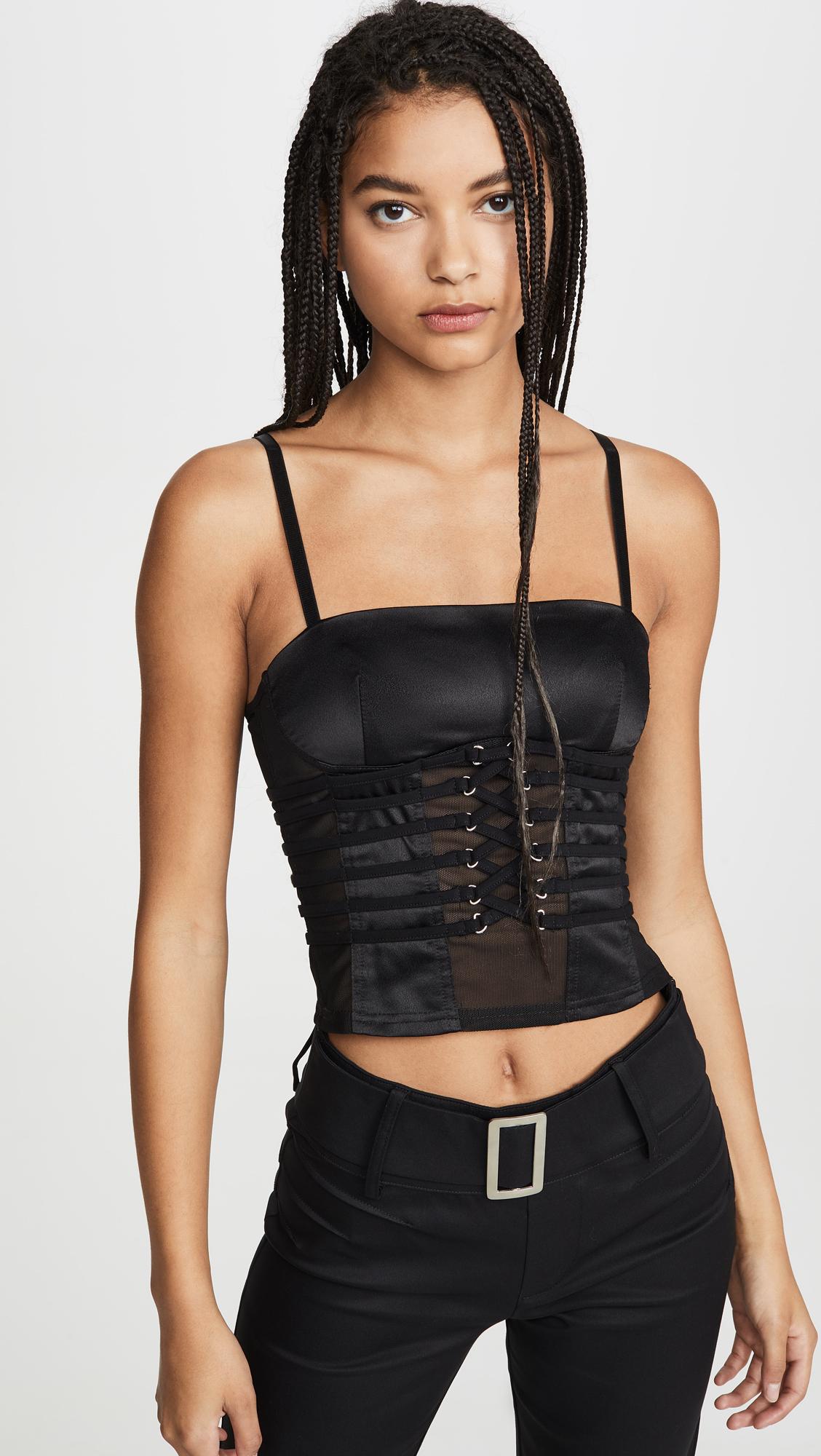 I.AM.GIA Angelica Corset Top in Black | Lyst