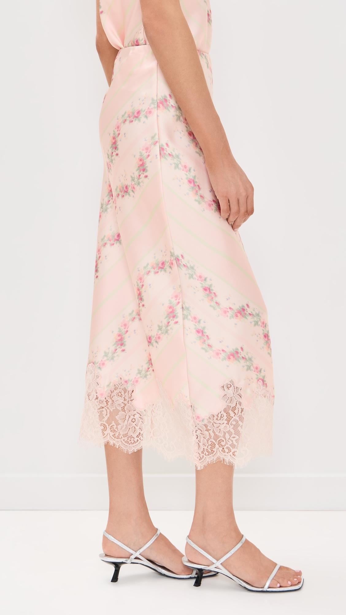 LoveShackFancy Malina Skirt in Pink | Lyst