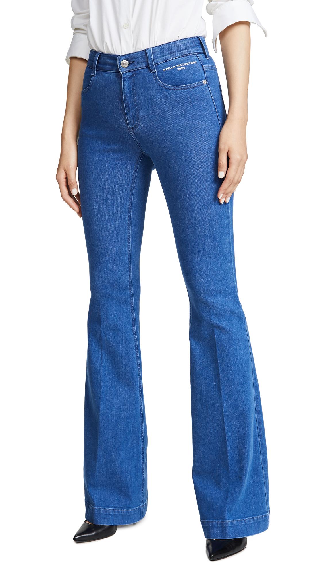 Stella McCartney The 70's Flare Organic Eco Jeans in Blue | Lyst