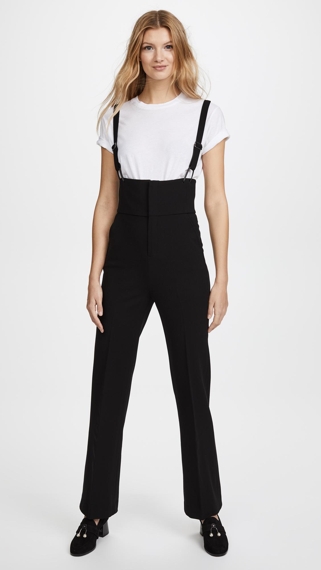 FRAME Overall Trousers in Black | Lyst