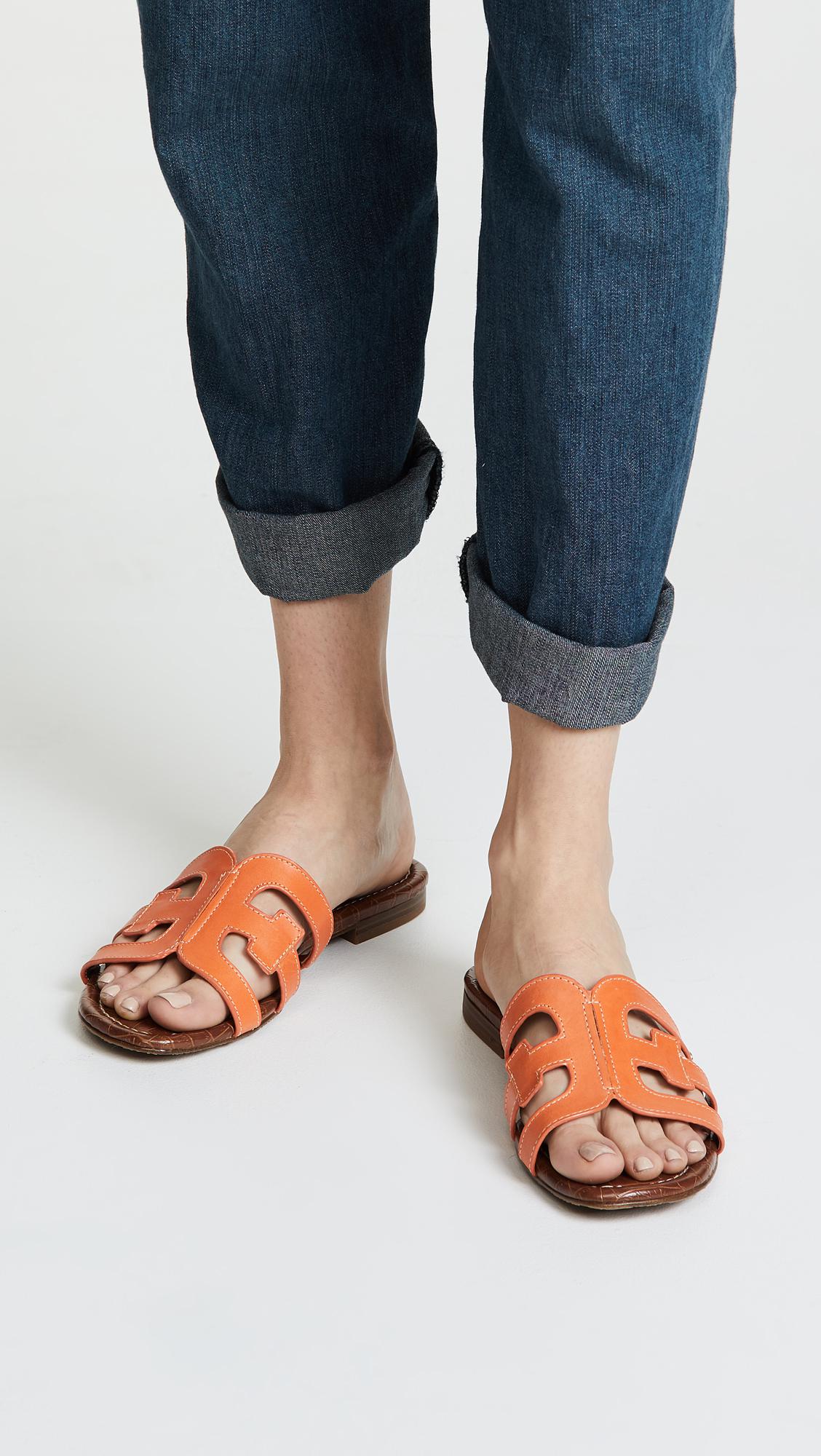 sam edelman bay leather slides