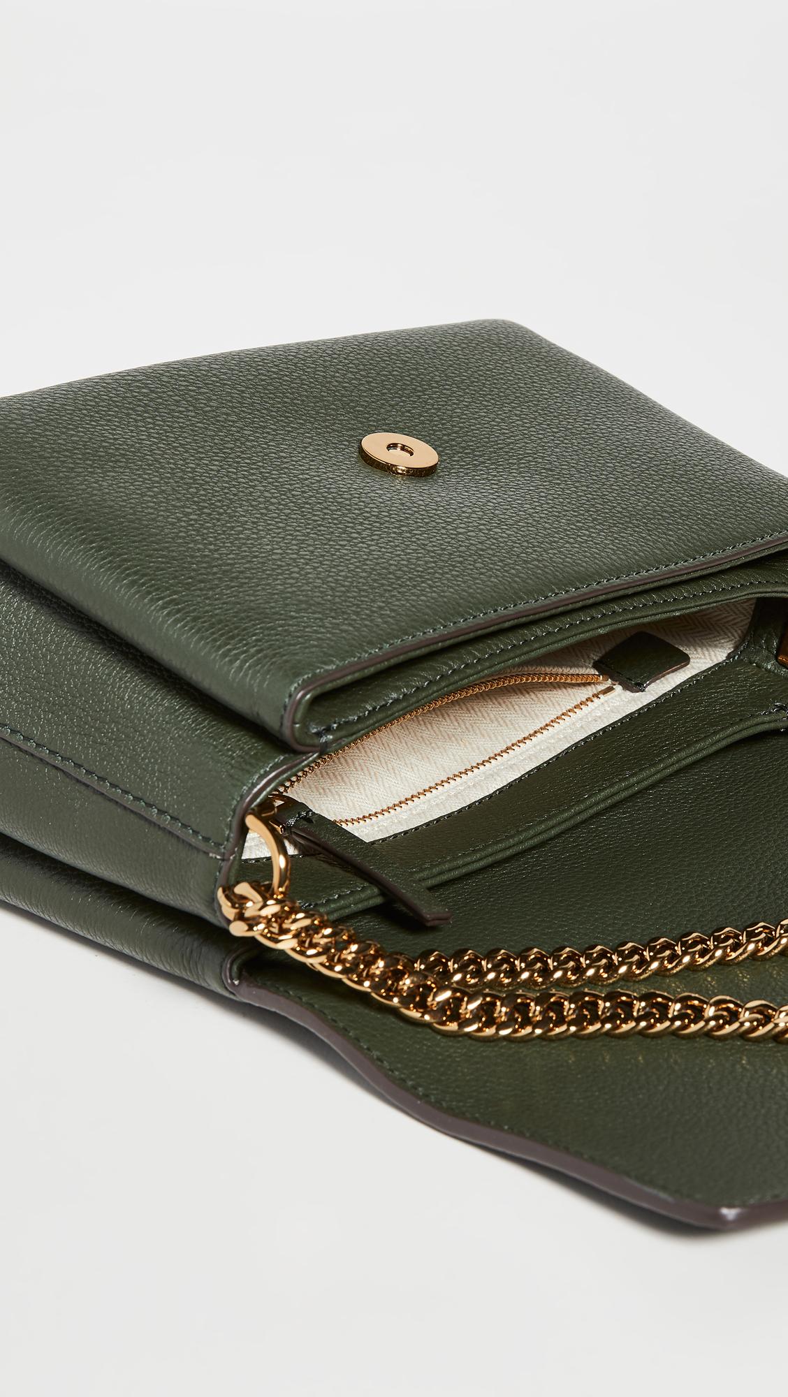 💋Tory Burch KIRA PEBBLED SMALL CONVERTIBLE SHOULDER BAG, Luxury