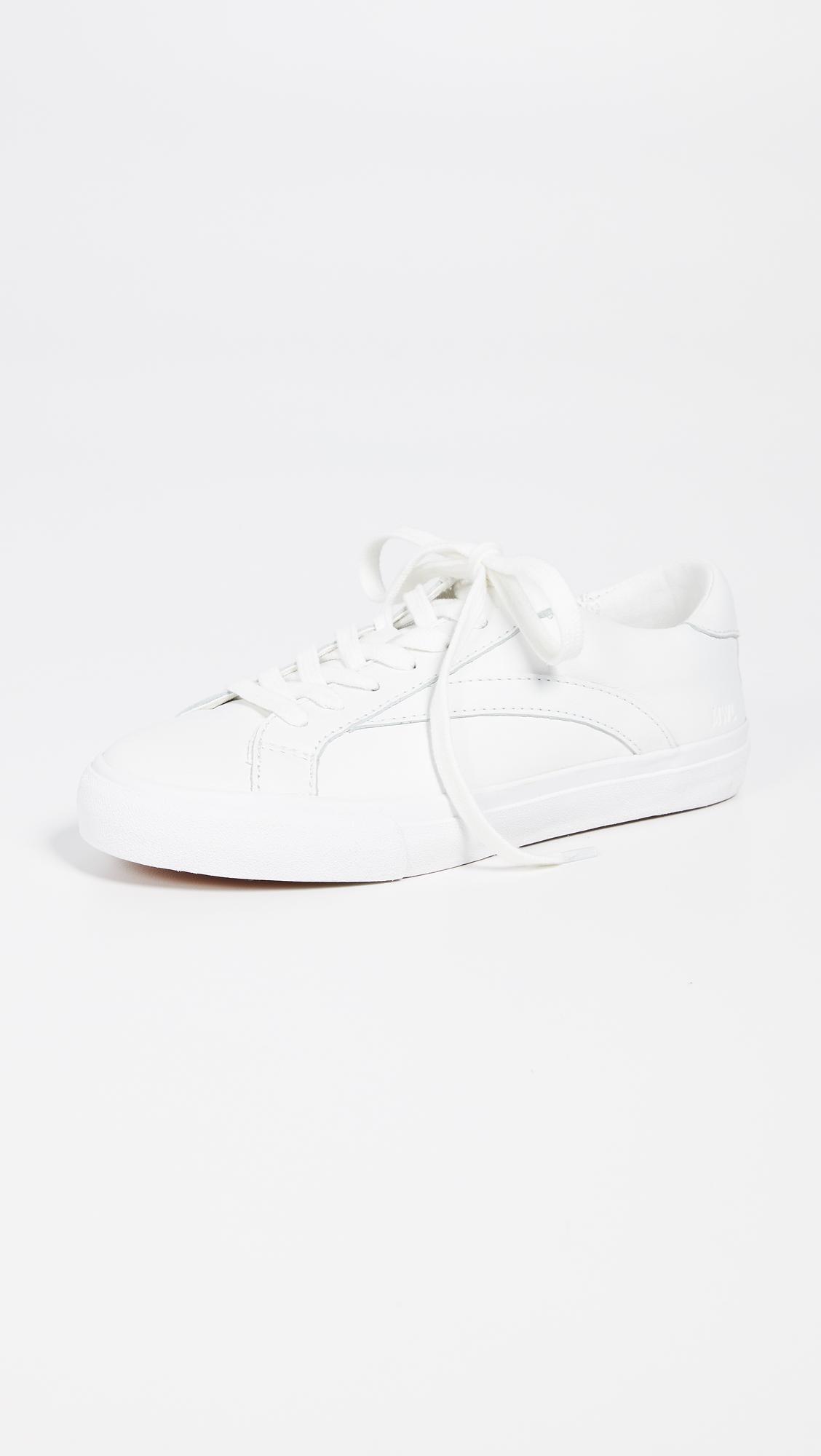 Madewell Leather Sidewalk Lowtop Sneakers in Pale Parchment (White) Lyst