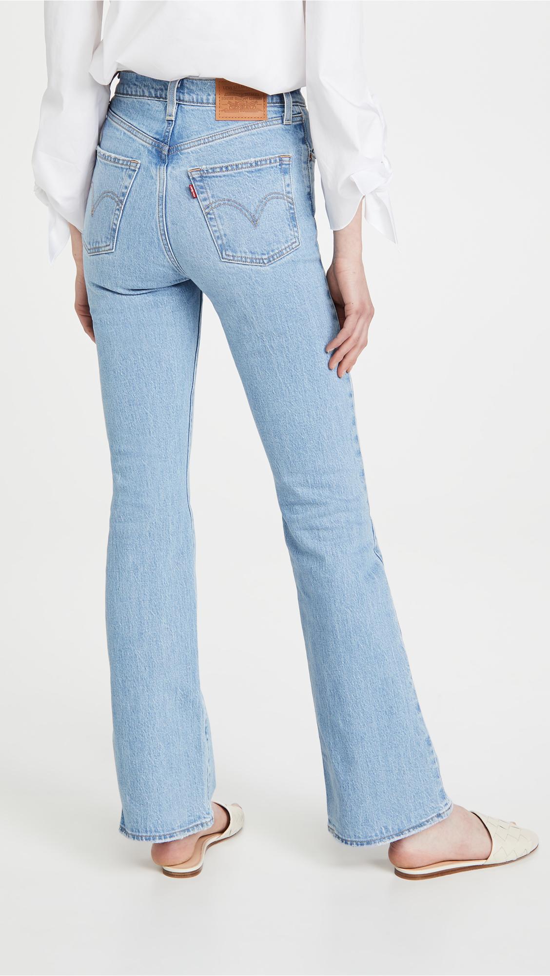 Levi's Ribcage Bootcut Jeans in Blue | Lyst