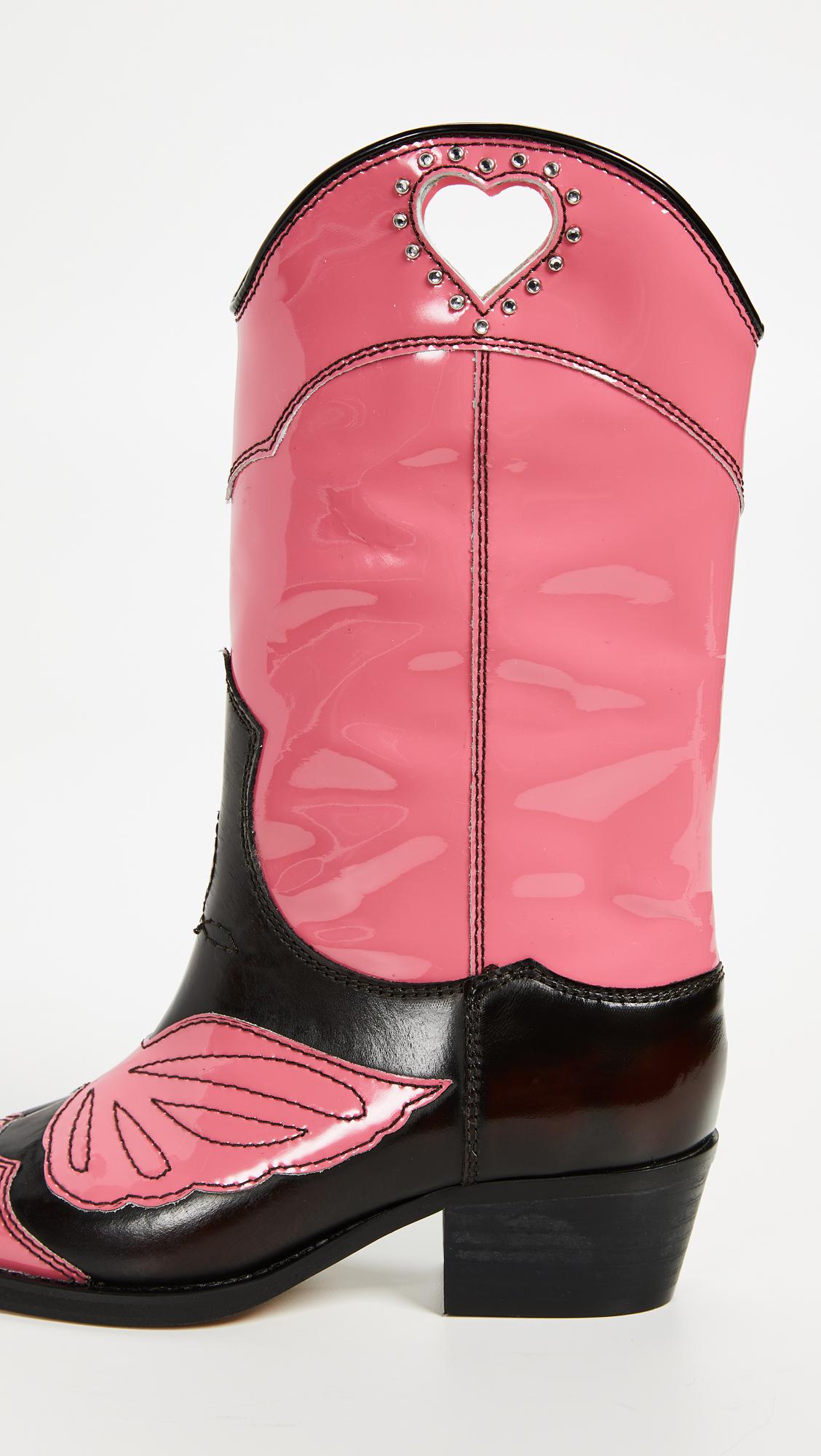 Ganni Marlyn Boots in Pink | Lyst