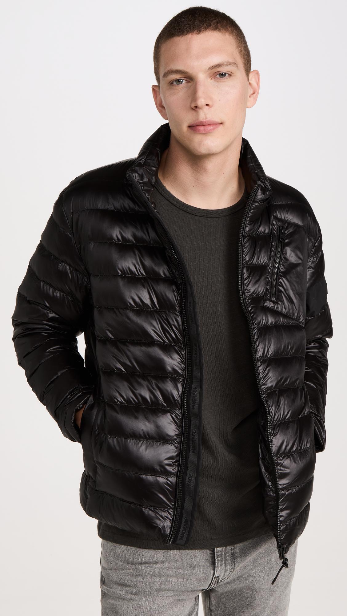Mackage Luis Re-stop Down Jacket With Patch Pocket in Black for Men | Lyst