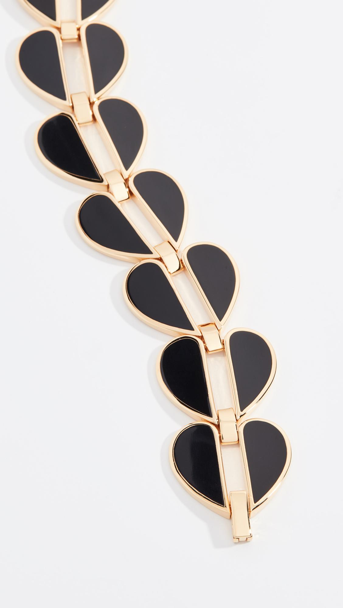 Kate Spade Heritage Spade Heart Link Bracelet in Black Lyst