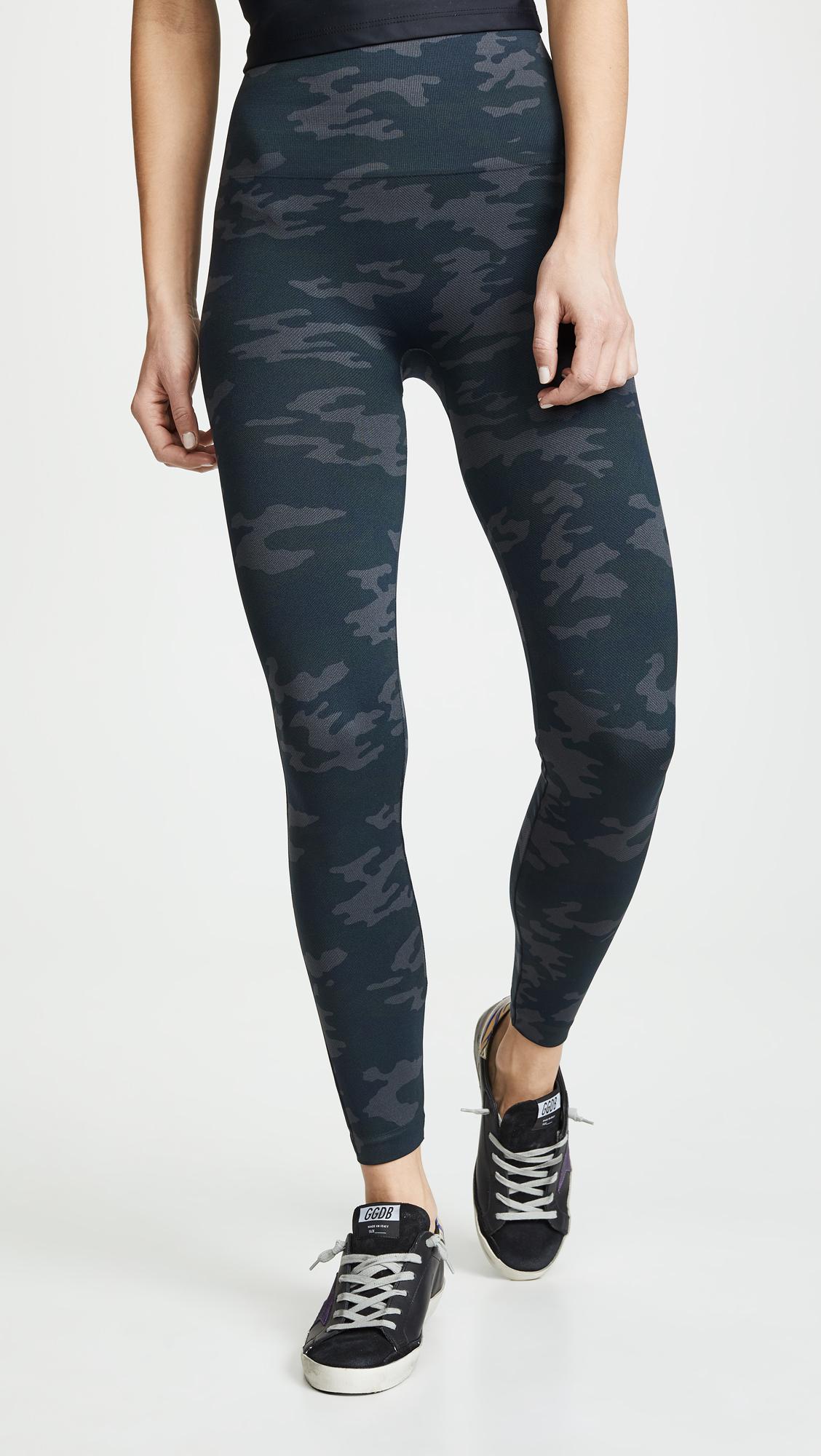 Spanx Seamless Camo Leggings in Black 