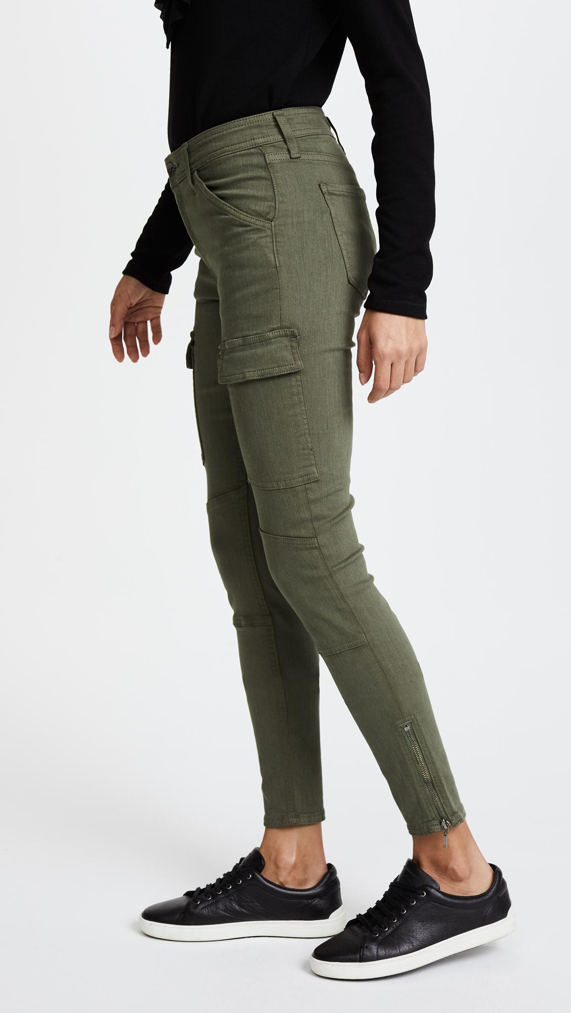 Lyst Splendid Skinny Cargo Pants in Green