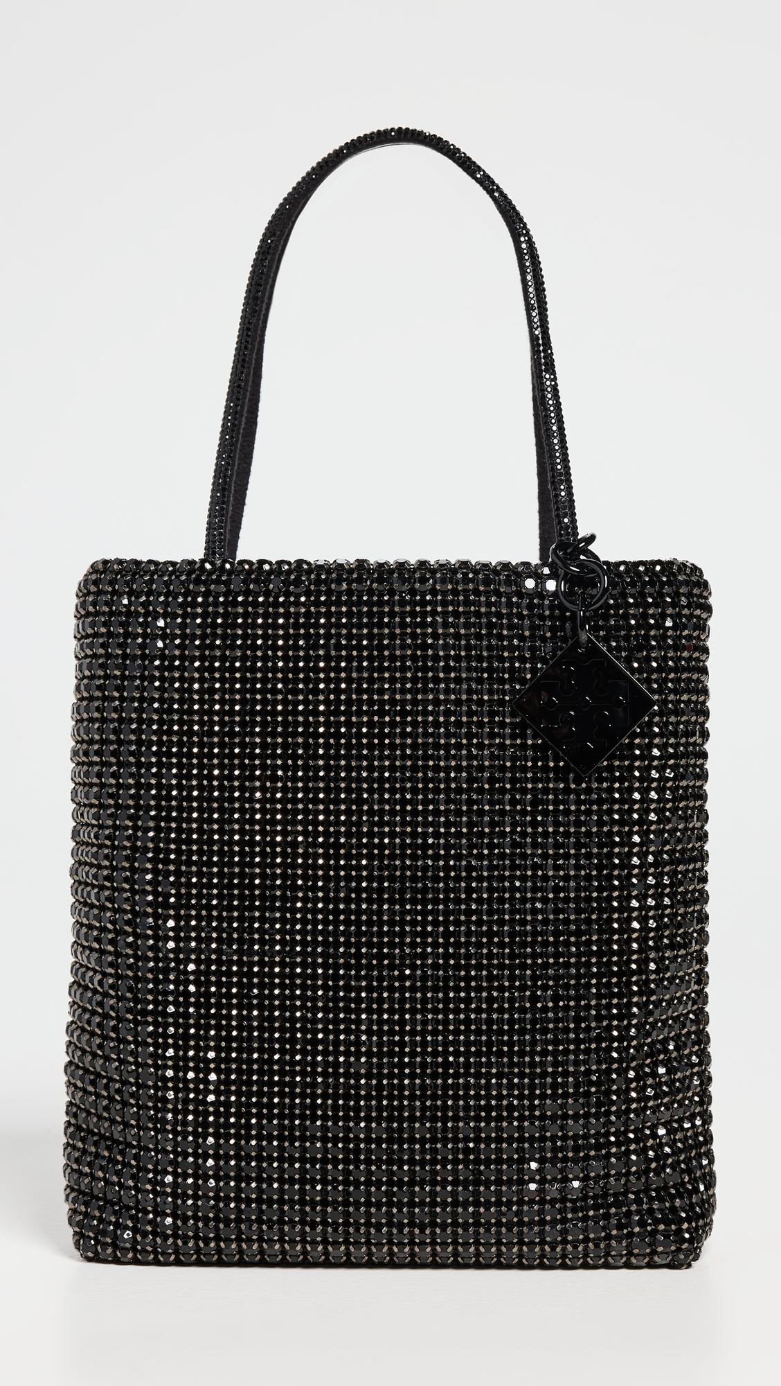 トリー・バーチ ミニ ナイトアウル クリスタル トート人気 Night Owl Crystal-Embellished Mini Tote: Women's Designer