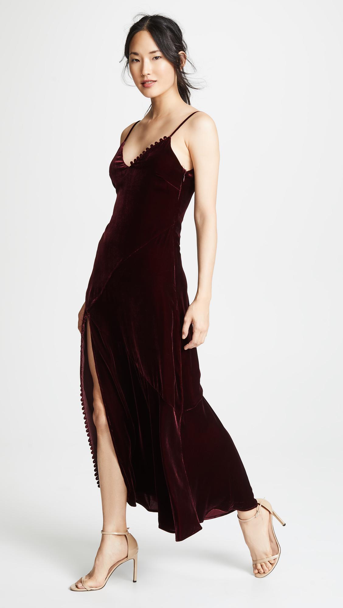 nicholas velvet dress