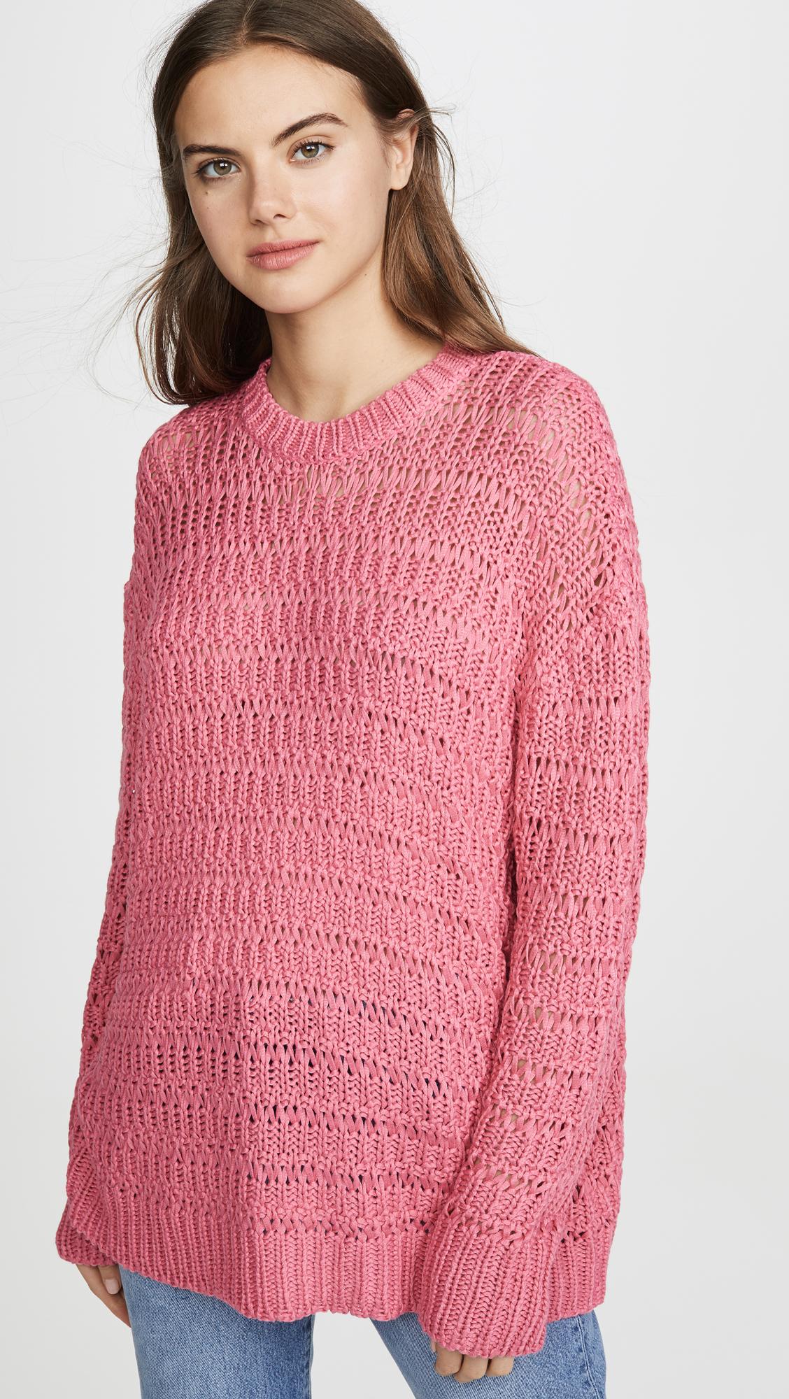 Anine Bing Juliet Sweater in Pink - Lyst